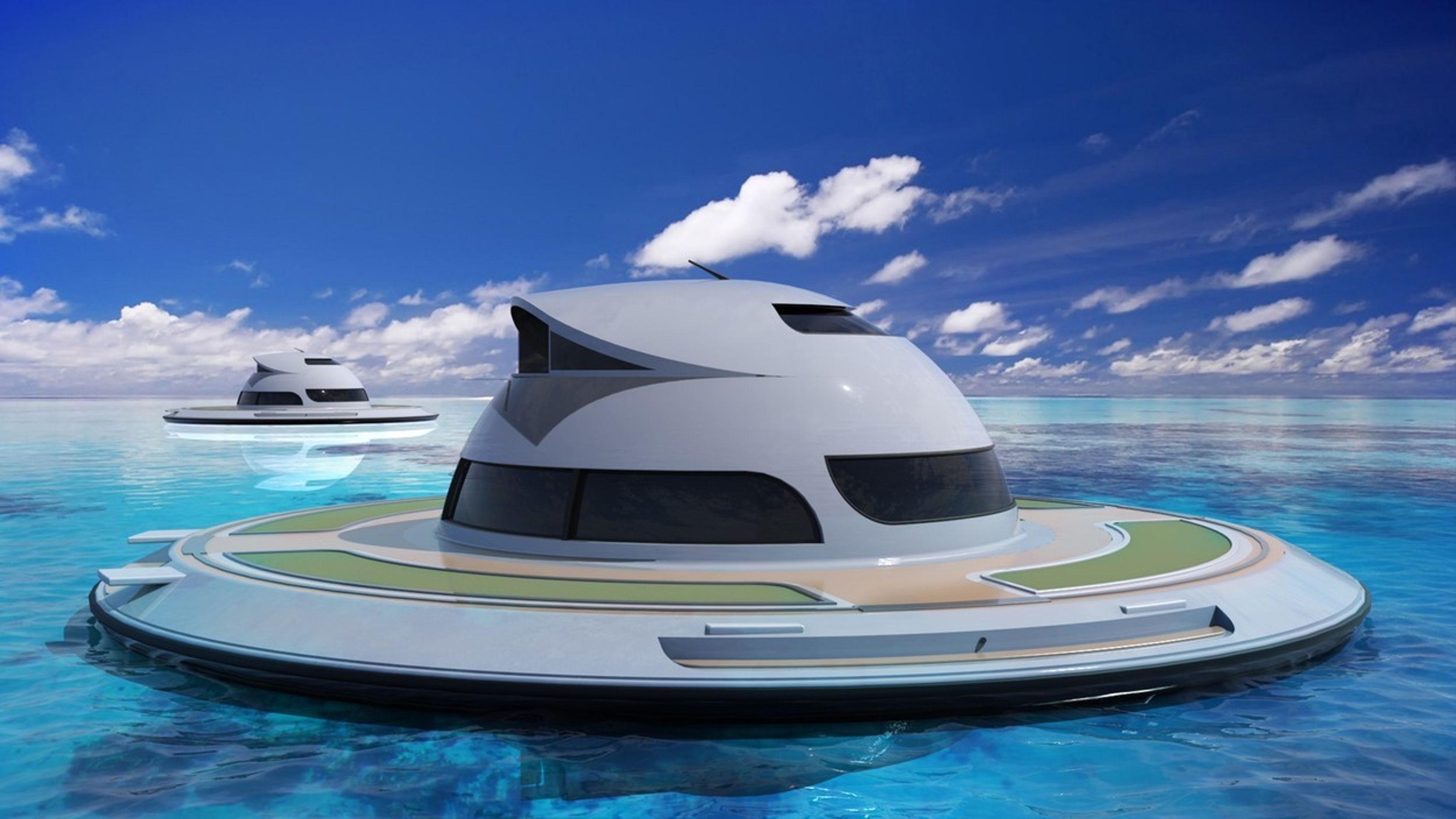 Originální houseboat, který vypadá jako UFO - 6 - GALERIE: Originální houseboat, který vypadá jako UFO (6/8)