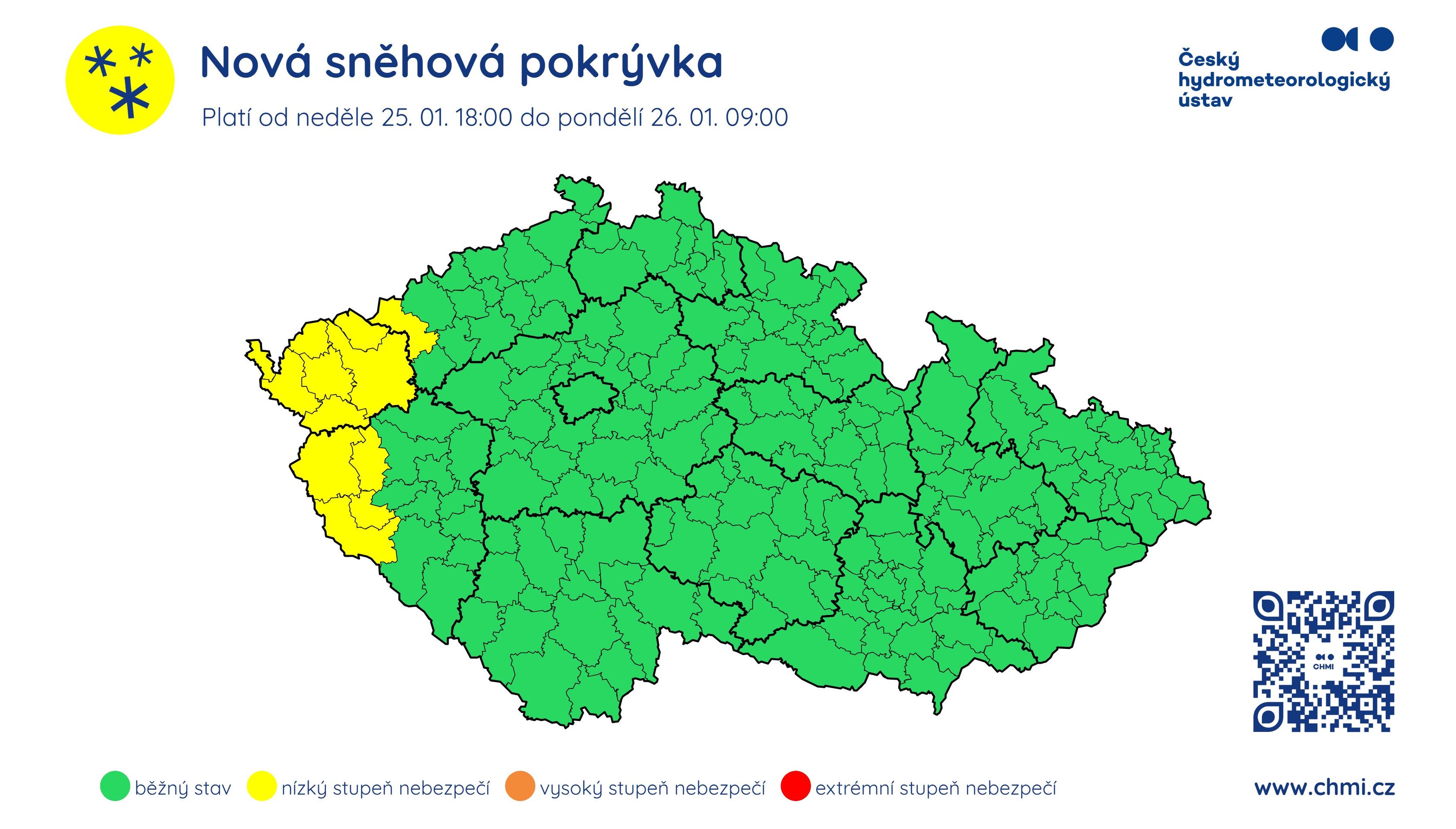 Výstraha před sněhem - Výstrahy ČHMÚ (2/4)