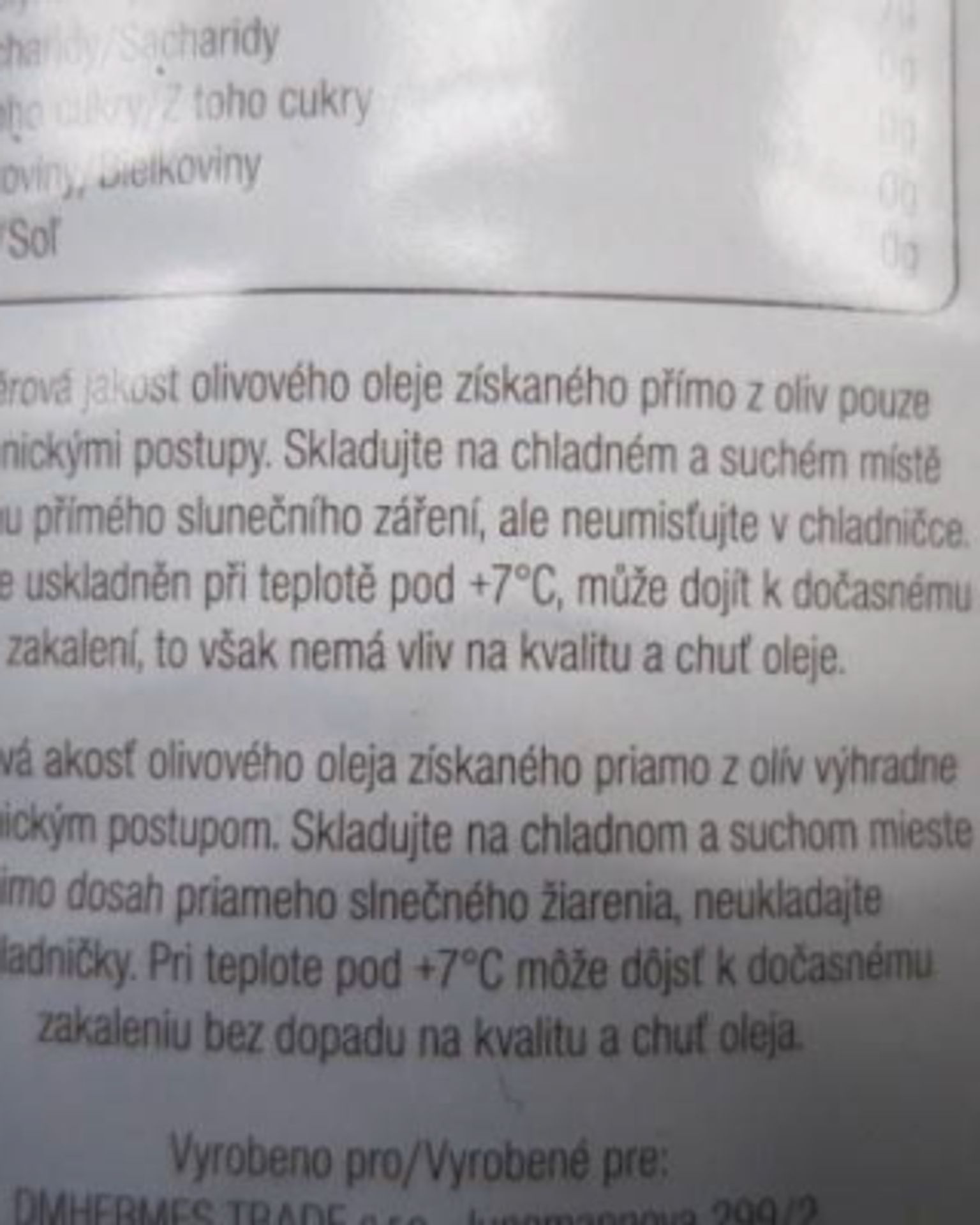 HERMES premium extra panenský olivový olej - GALERIE: SZPI kontrolovala kvalitu olivových olejů (10/18)