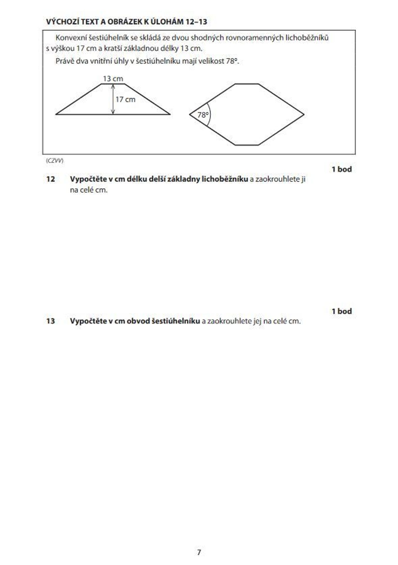 Zadání didaktického testu z matiky - 14 - GALERIE: Zadání didaktického testu z matematiky (14/16)