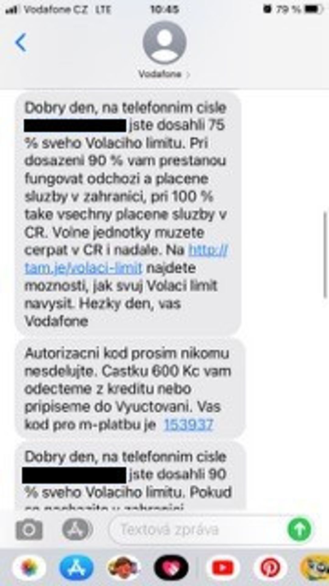 Nevyžádané mobilní služby - 6 - GALERIE: Ženě naúčtovali služby, které si neobjednala (3/8)