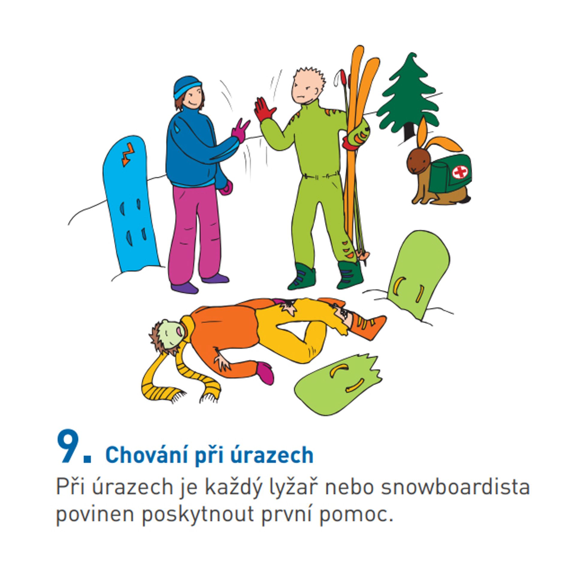 Pravidla chování na sjezdových tratích 9 - Pravidla chování na sjezdových tratích (9/10)