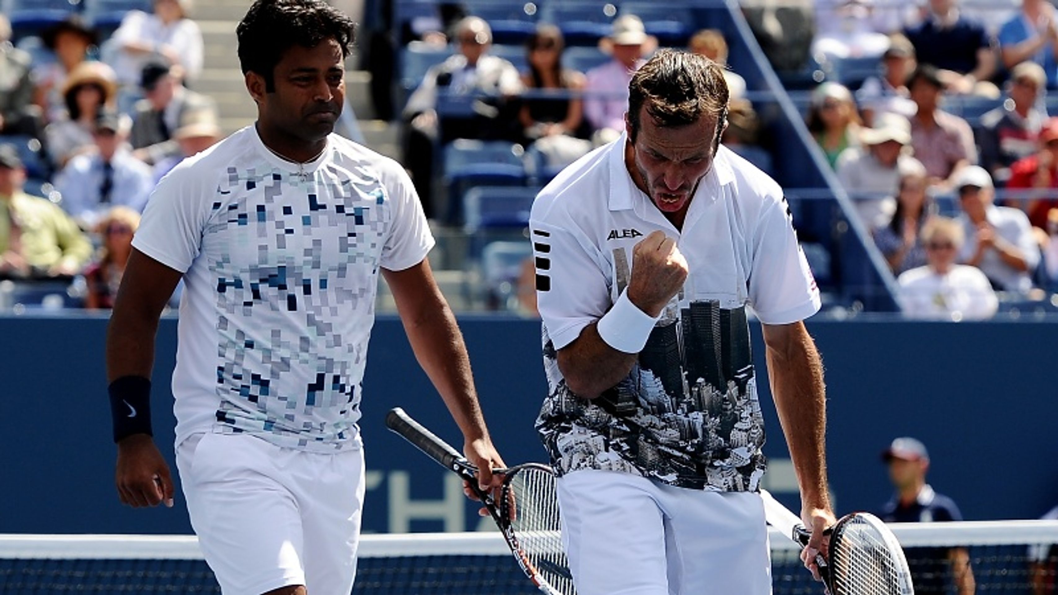 Radek Štěpánek, Leander Paes - GALERIE: Radek Štěpánek a Leander Paes vyhráli US Open (13/14)