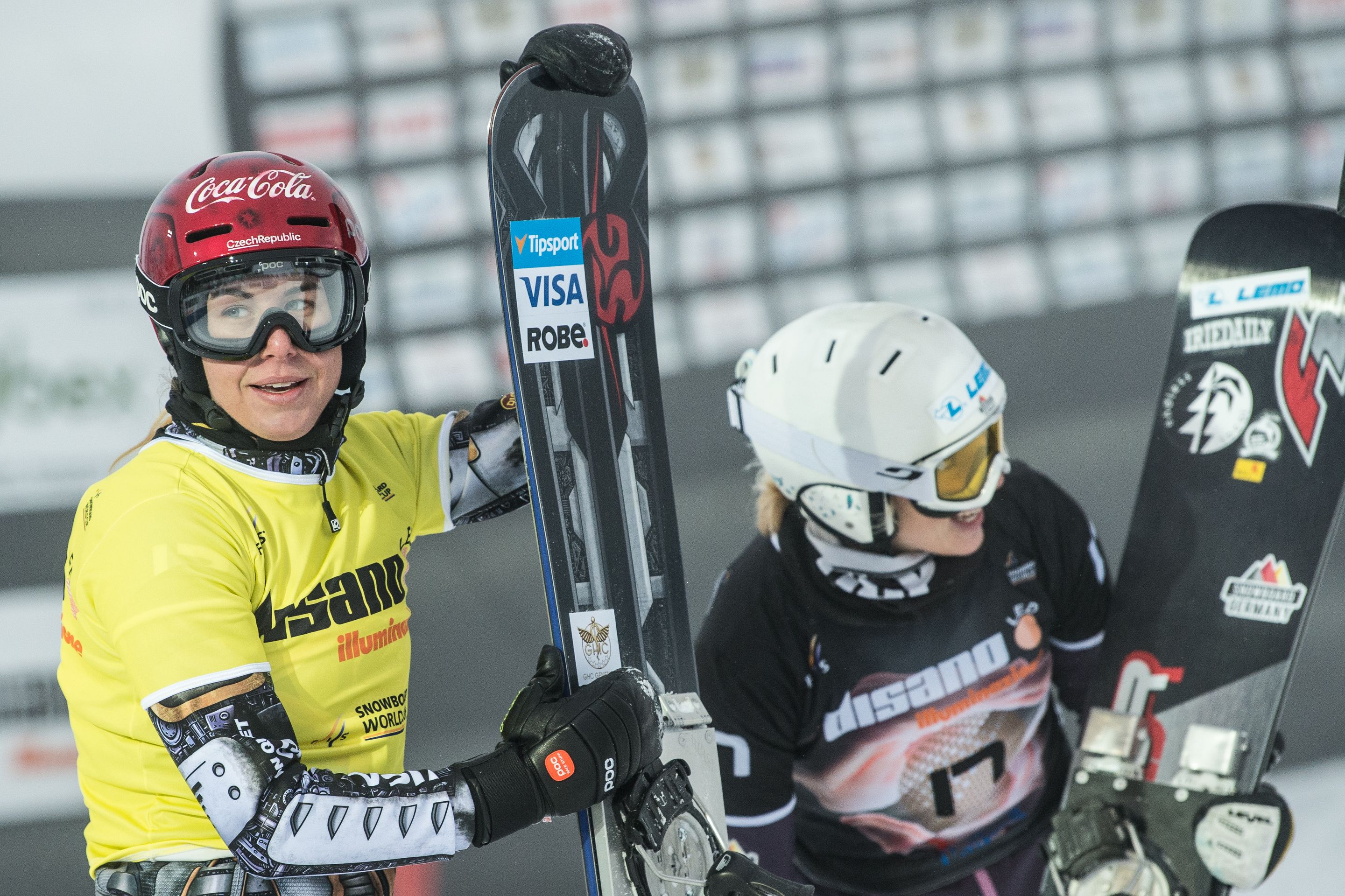 Ester Ledecká při vítězství v Cortině d´Ampezzo - 1 - GALERIE: Ester Ledecká při vítězství v Cortině d´Ampezzo (1/12)