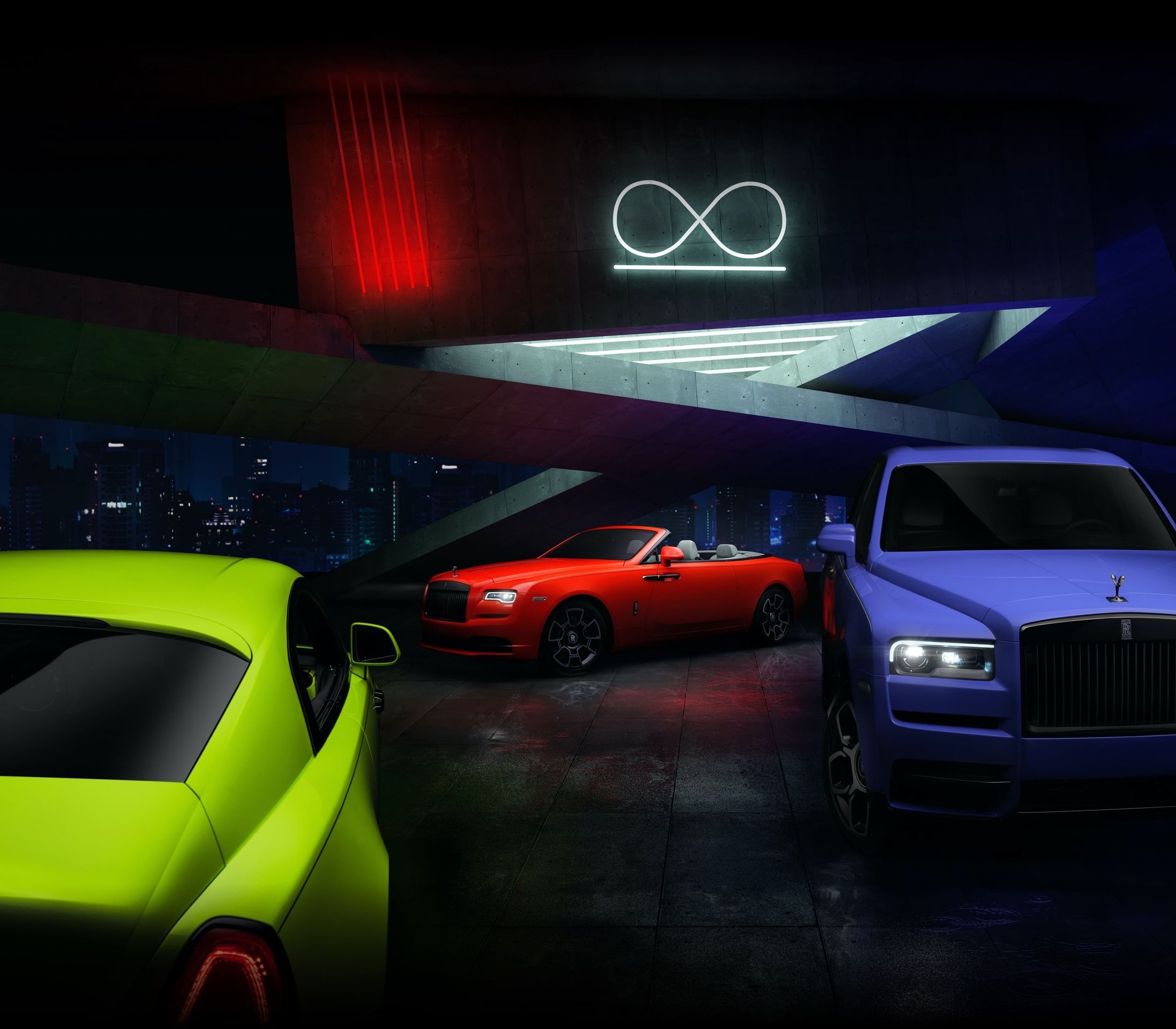 Vozy Rolls-Royce z edice Neon Nights - 16 - Fotogalerie: Jak se vám líbí rollsy v divokých barvách? (1/11)