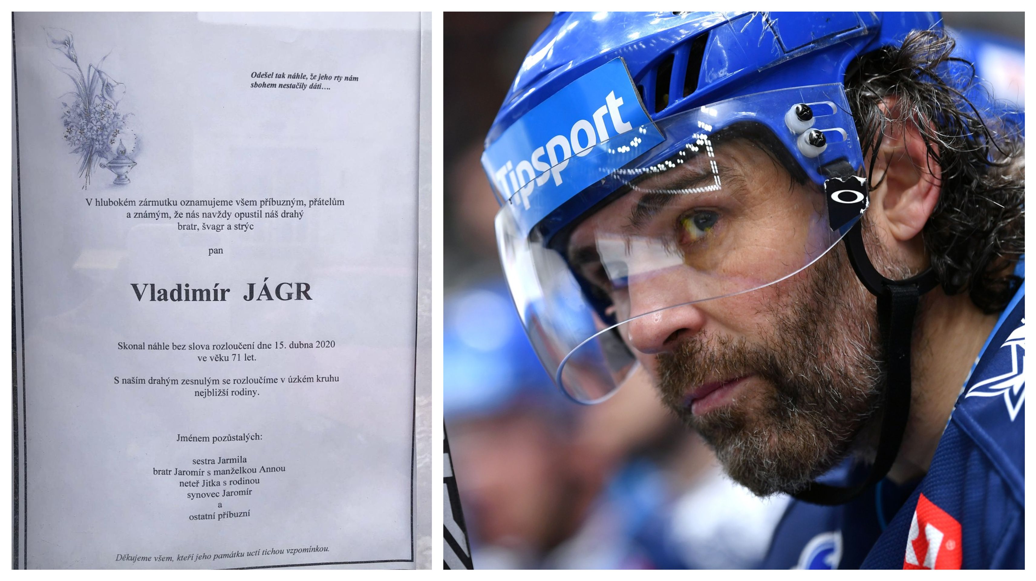 Oznámení o úmrtí strýce Jaromíra Jágra - GALERIE: Zemřel strýc Jaromíra Jágra ze statku na Švermově (4/7)
