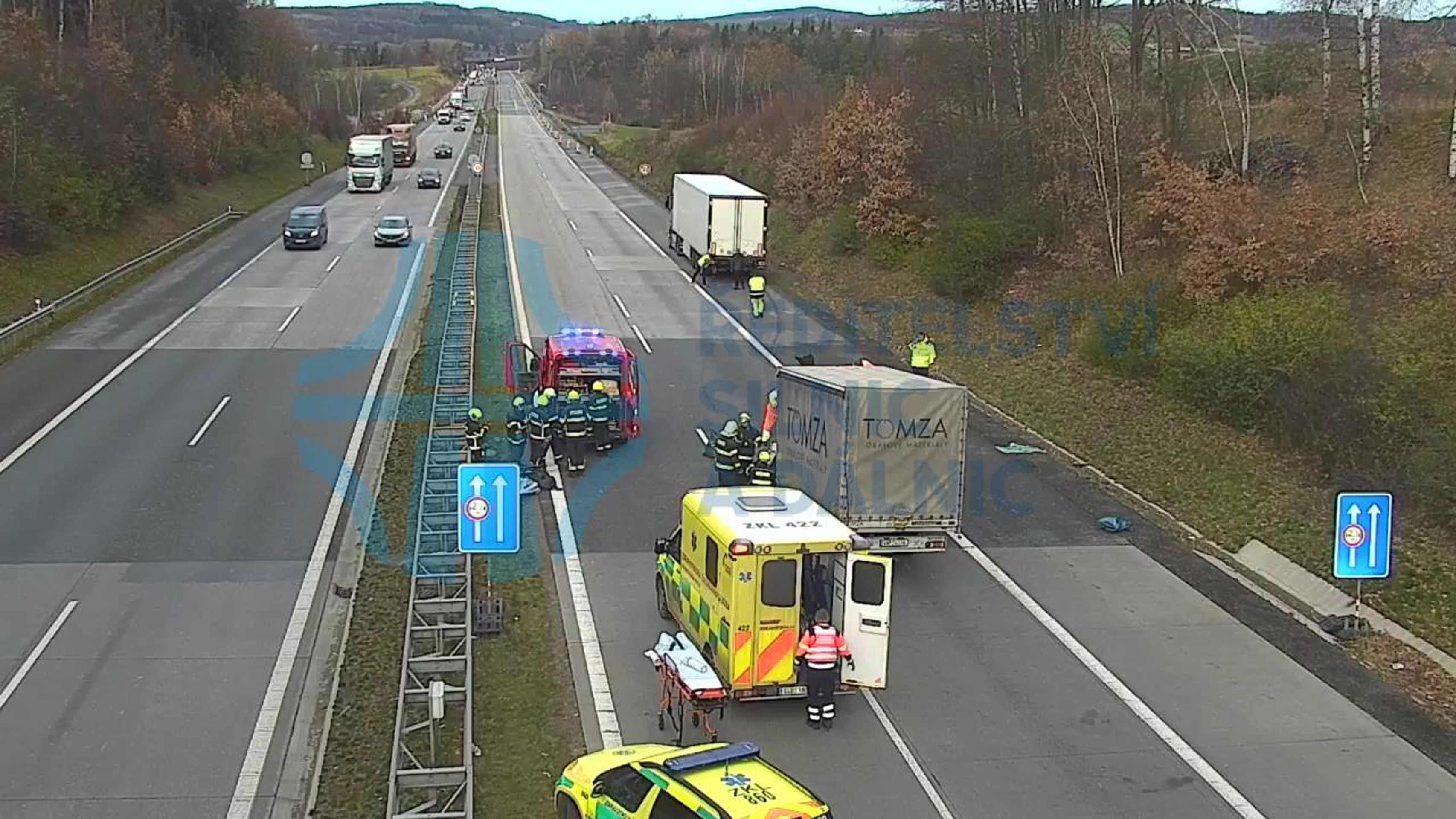 Dopravní nehoda na D1 (1) - Dopravní nehoda na D1 (2/7)