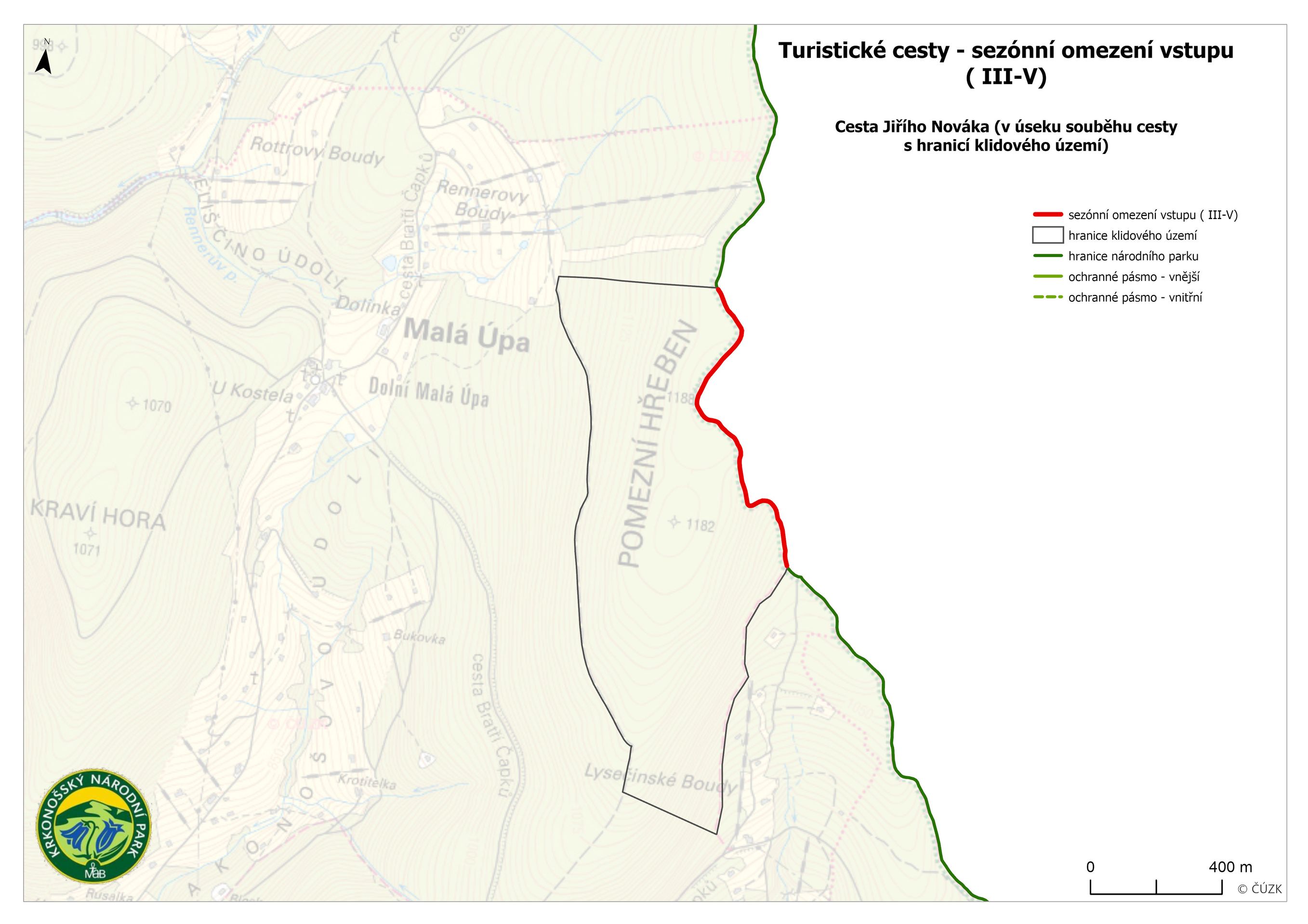Sezonní omezení vstupu v Krkonošském národním parku (7) - Sezonní omezení vstupu v Krkonošském národním parku (4/13)