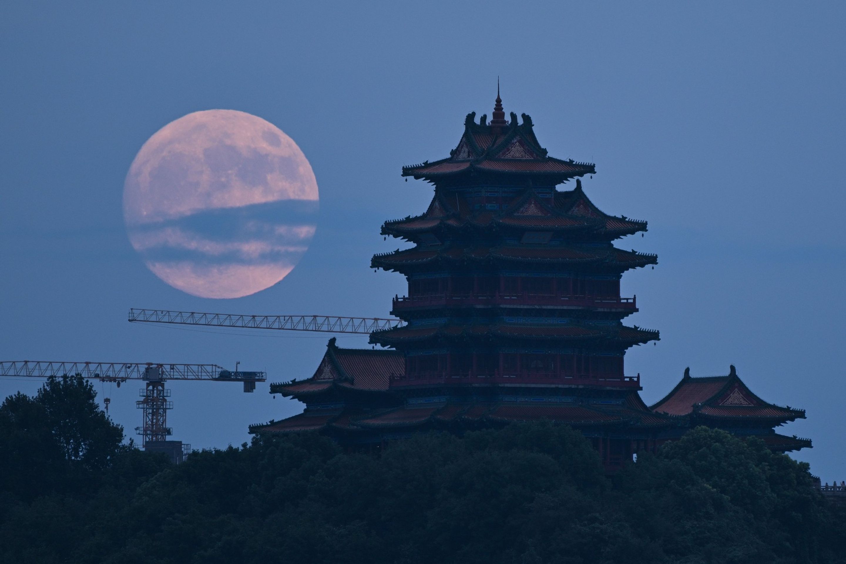 Superúplněk, 17. 9. 2024  Jiangsu provincie, Čína - Superúplněk ve světě (4/6)