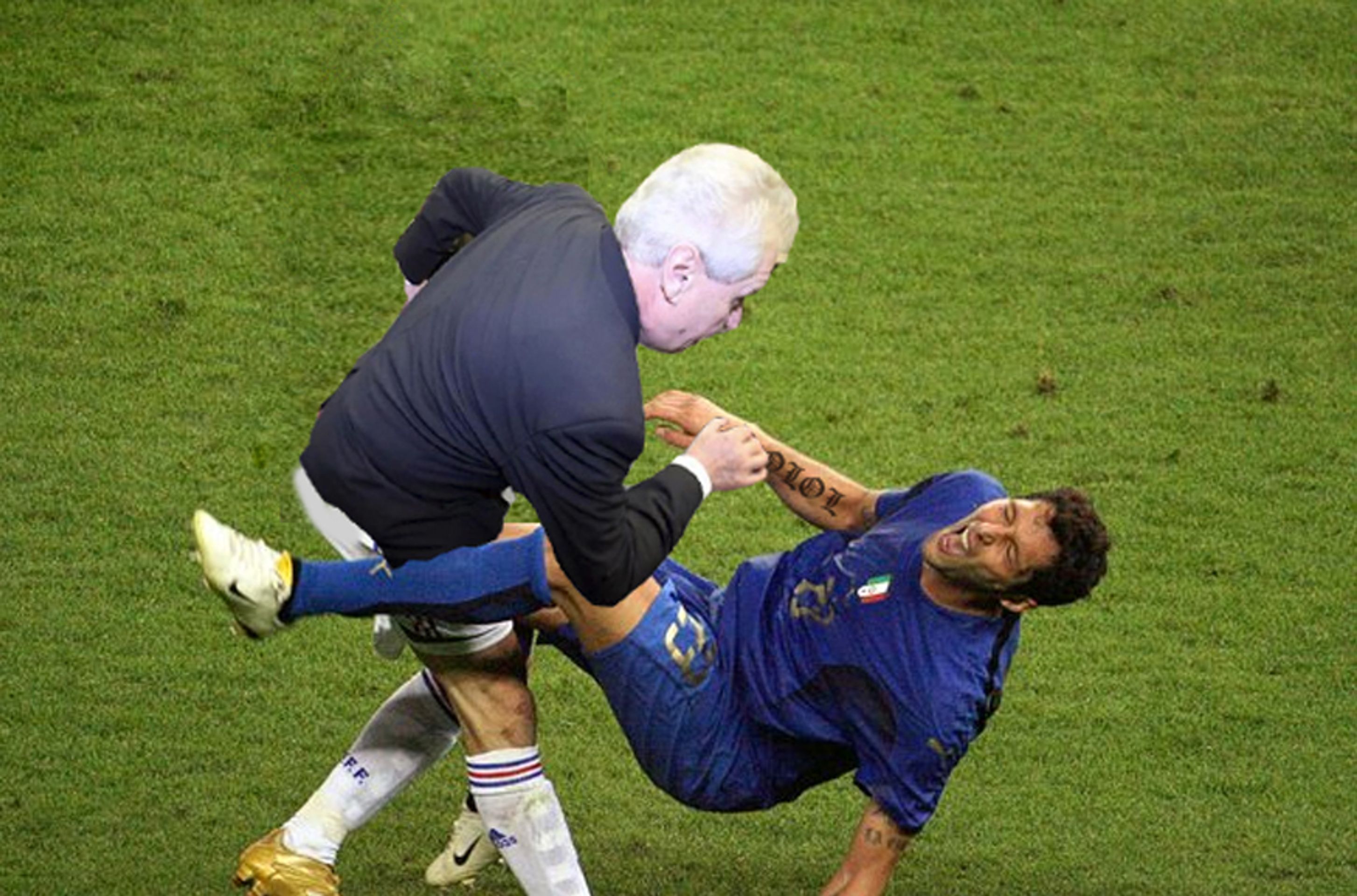 Miloš Zeman na sportovních karikaturách - 4 - GALERIE: Miloš Zeman na sportovních fotomontážích (1/4)
