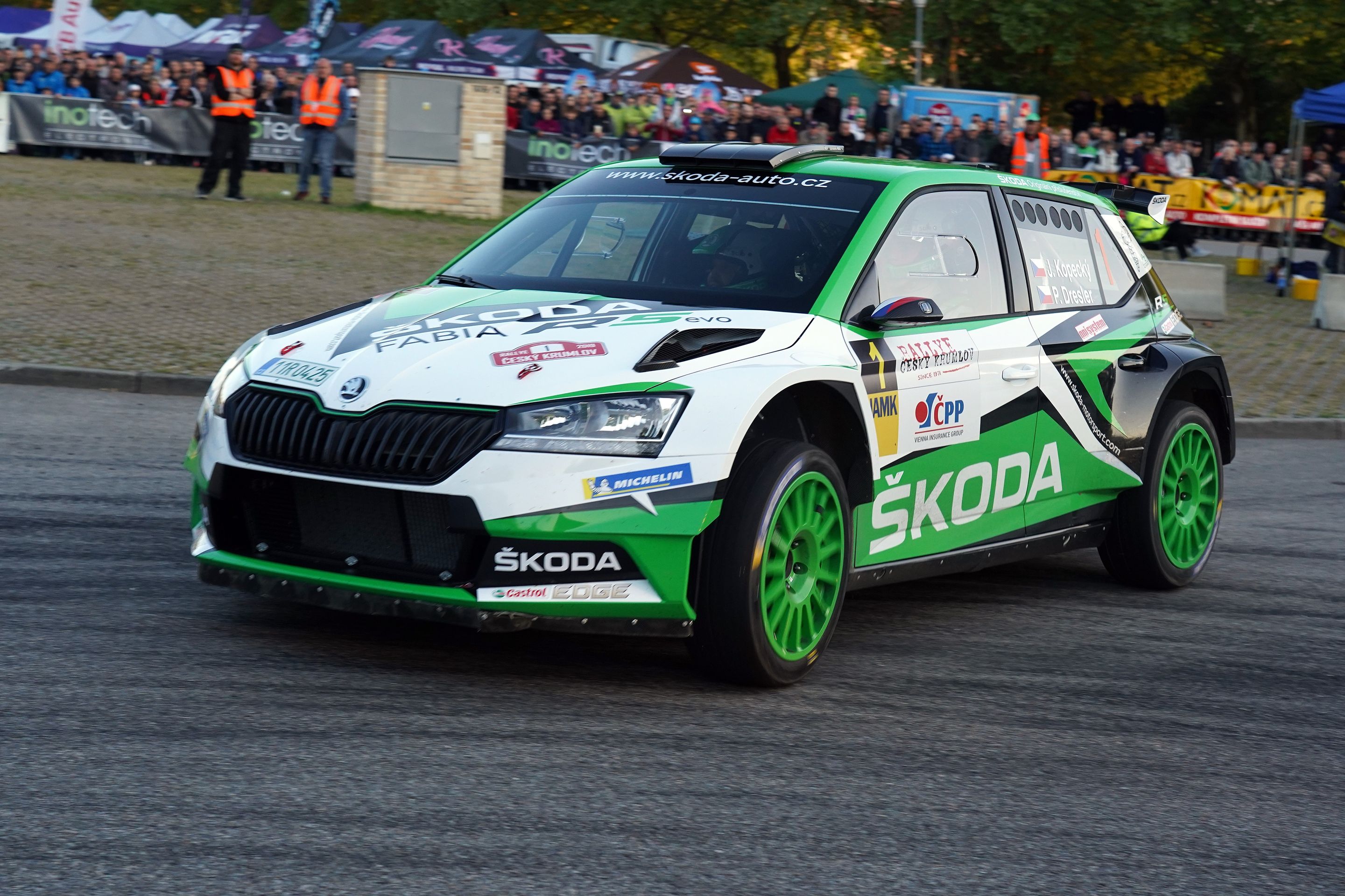 Jan Kopecký s novým vozem Škoda Fabia R5 - GALERIE: Czech Rally (2/3)