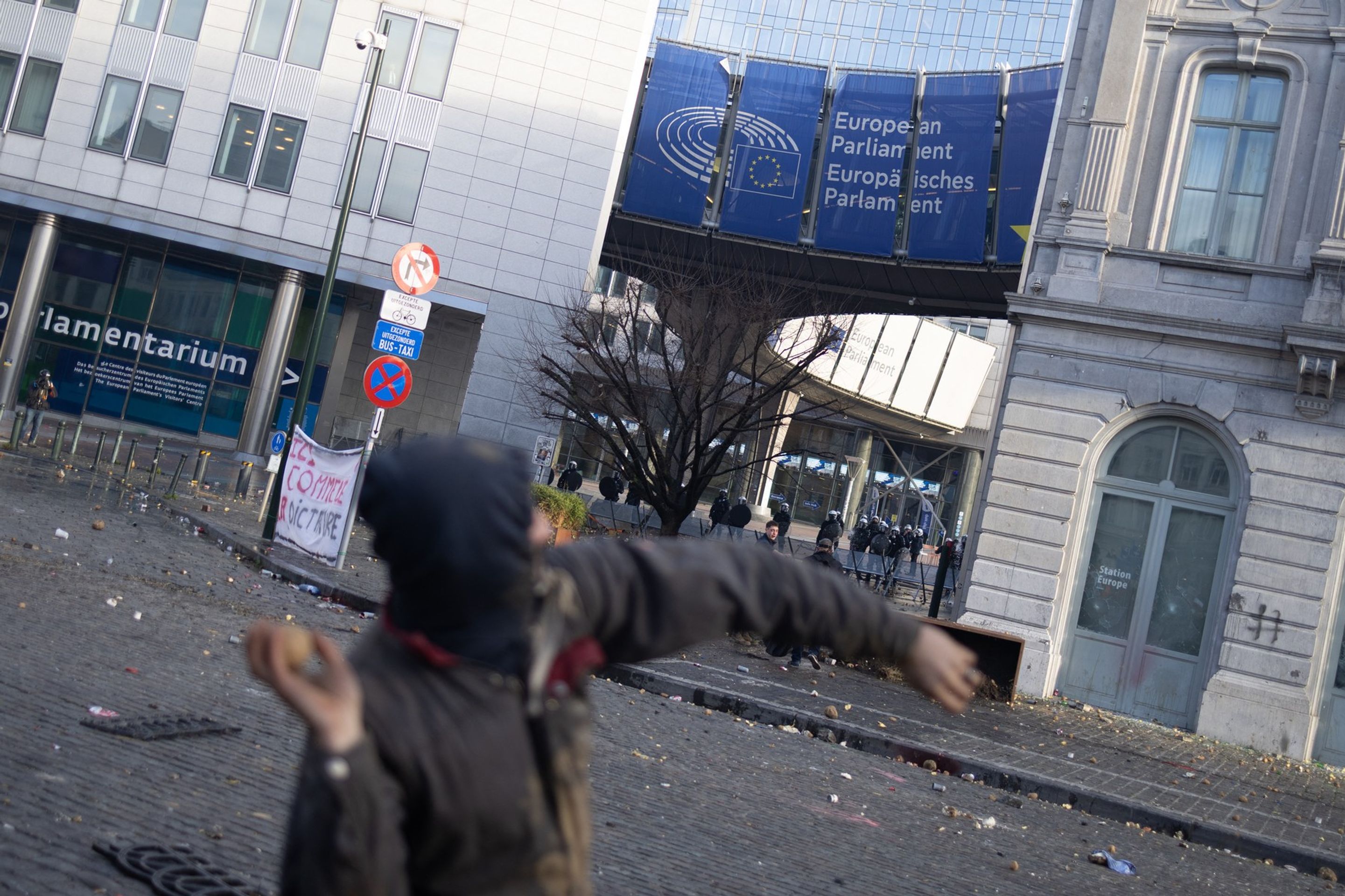 Protesty zemědělců v Bruselu - Protesty zemědělců v Bruselu (10/15)