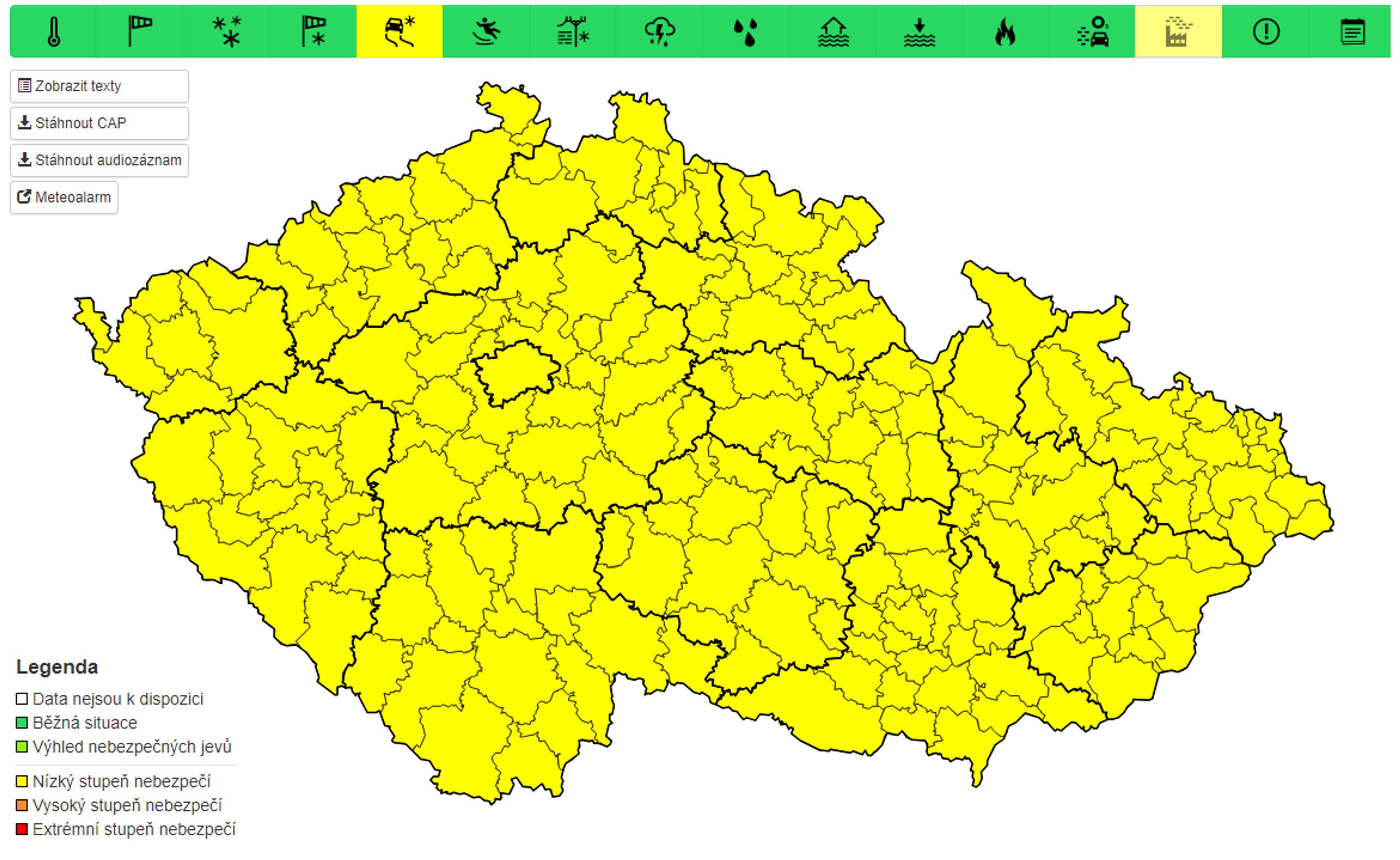 Výstraha před náledím pro pátek a sobotu - Předpověď počasí (1/4)