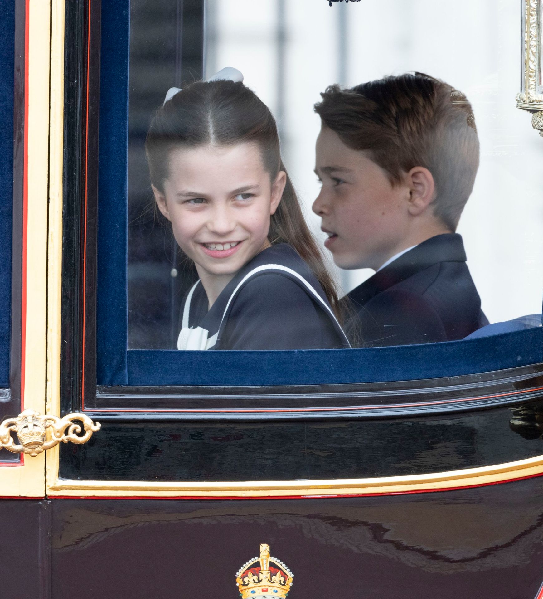 Princezna Charlotte a prince George, 15. 6. 2024 Trooping the Colour - Princezna Kate s dětmi (14/33)
