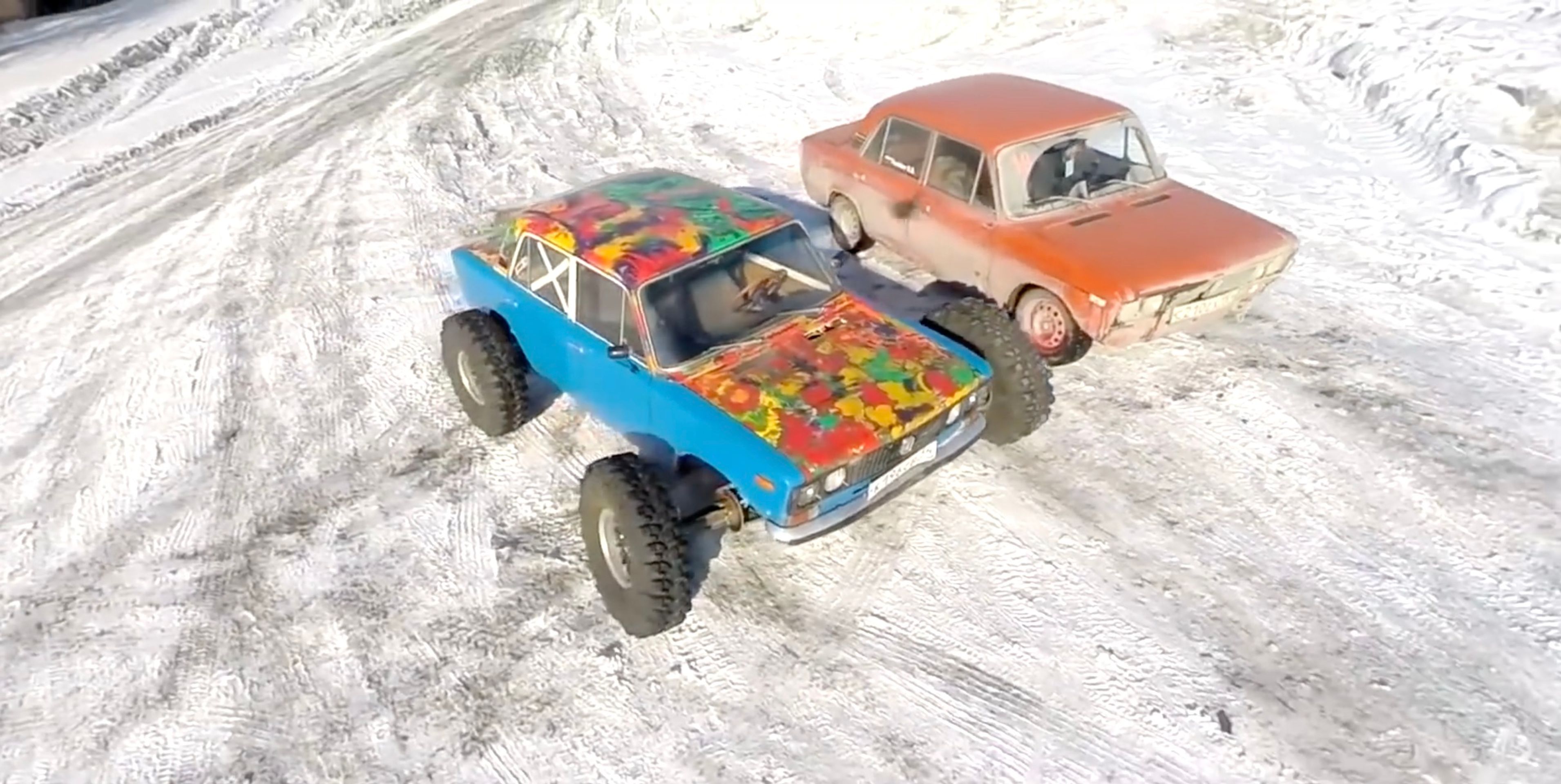 Žigulík s obřími koly - 15 - Fotogalerie: Monster truck ze starého žigulíka (2/11)