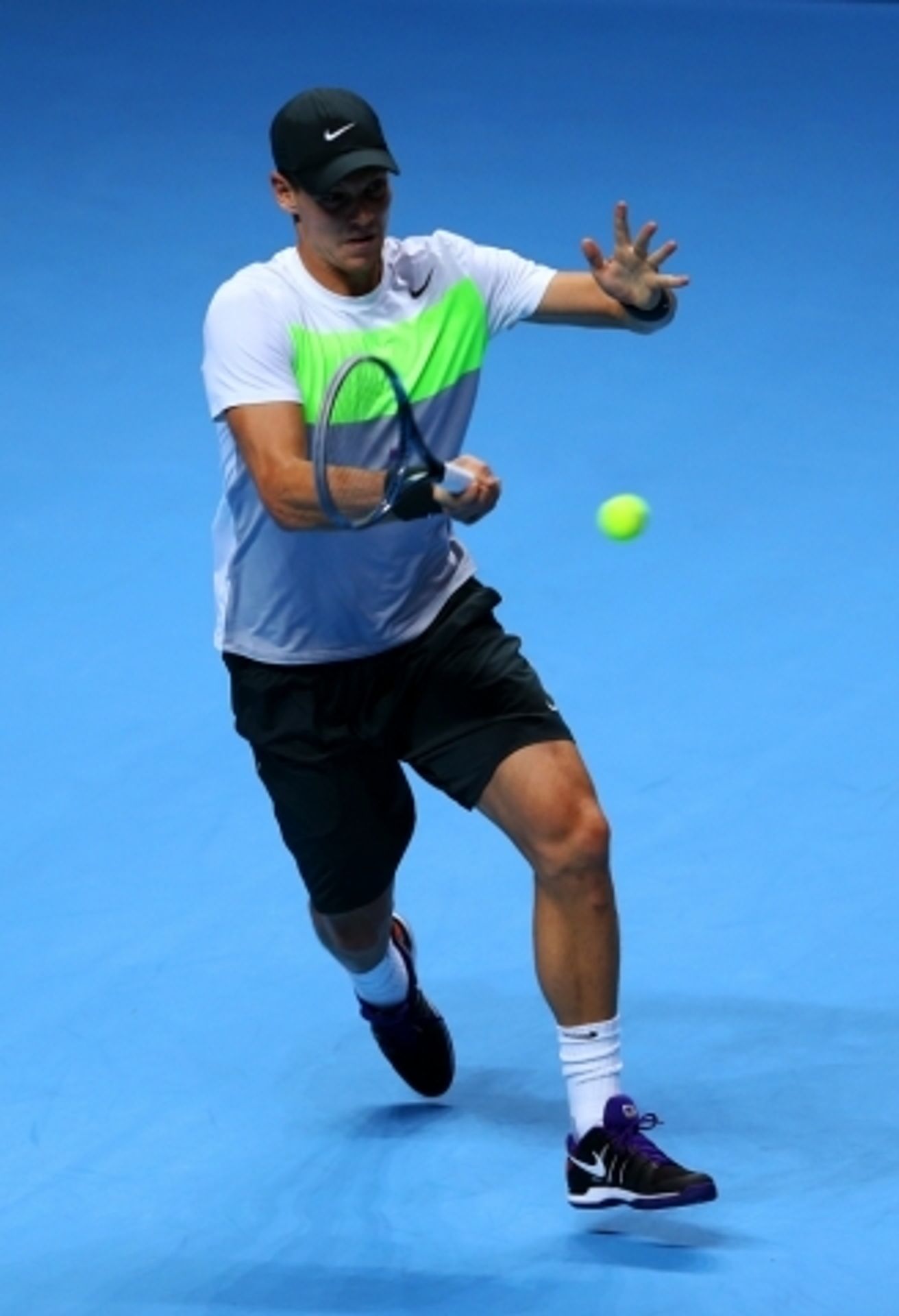 Turnaj mistrů: Berdych - Djokovič - 4 - GALERIE: Tomáš Berdych vs. Novak Djokovič (9/10)