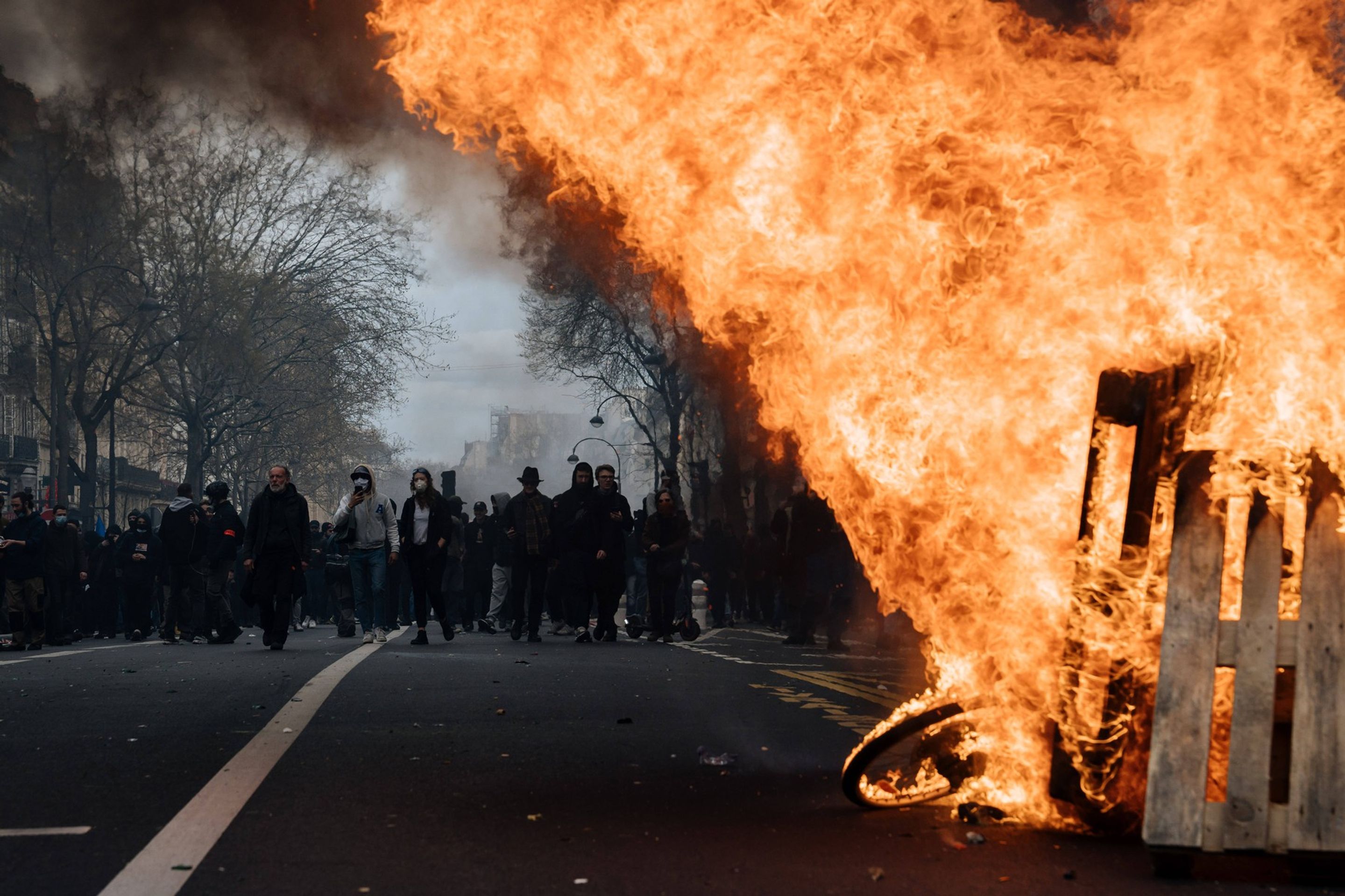 Demonstrace ve Francii (2) - Protesty proti důchodové reformě ve Francii (6/15)