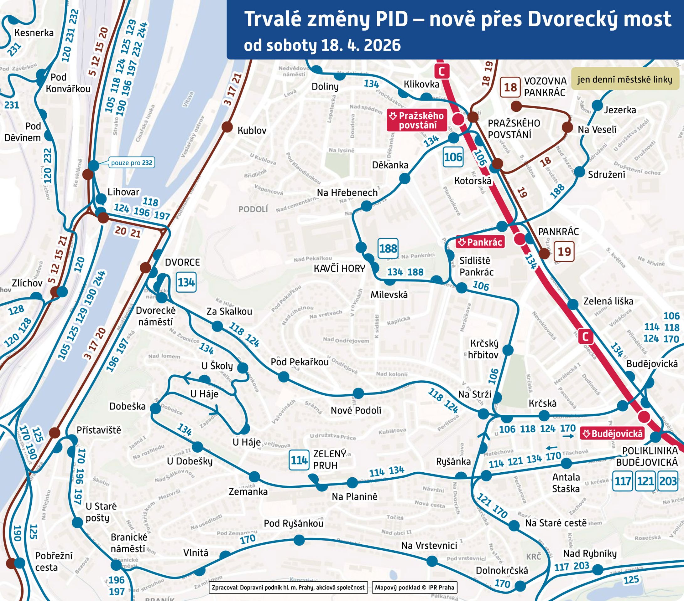Trvalé změny PID - Dvorecký most (2/21)