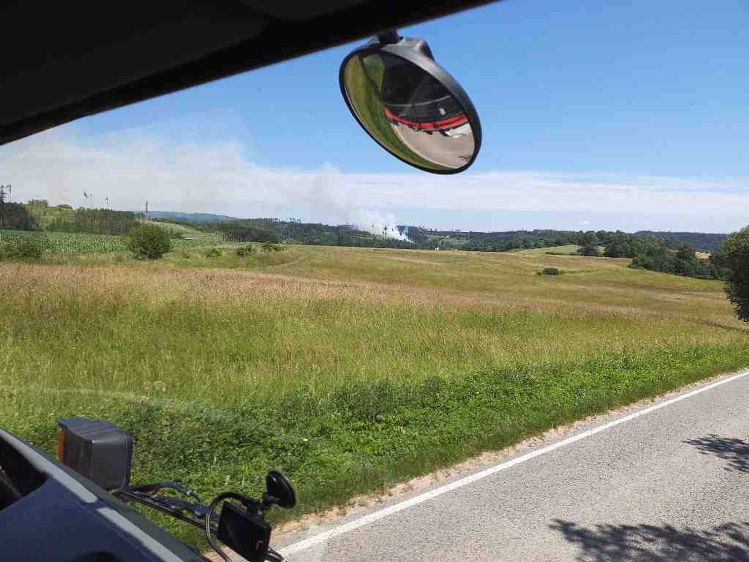 Požár u obce Sloup na Blanensku  (4) - Požár u obce Sloup na Blanensku (1/4)