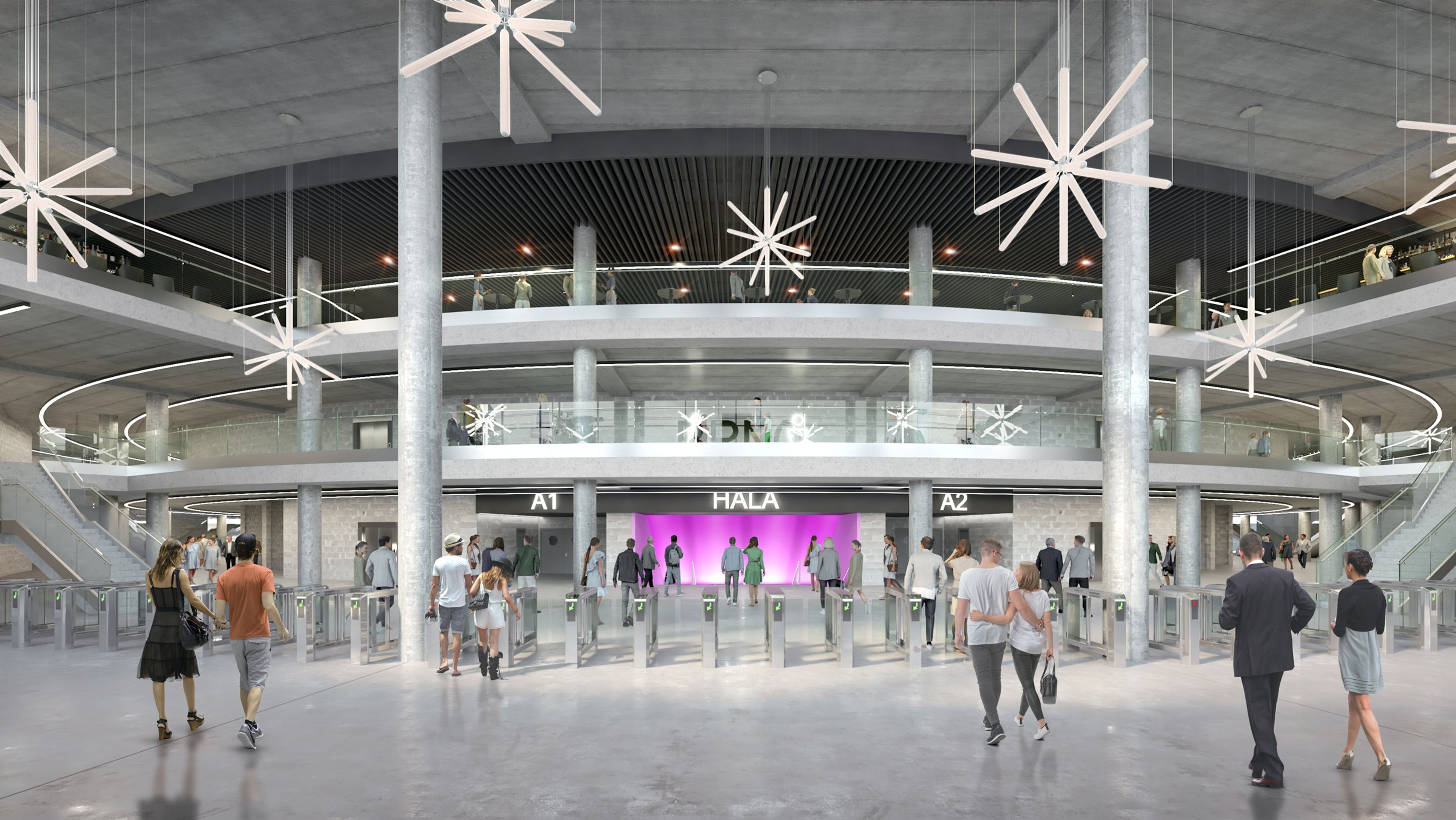 Vizualizace nové hokejové arény v Brně - Vizualizace nové arény v Brně (3/9)