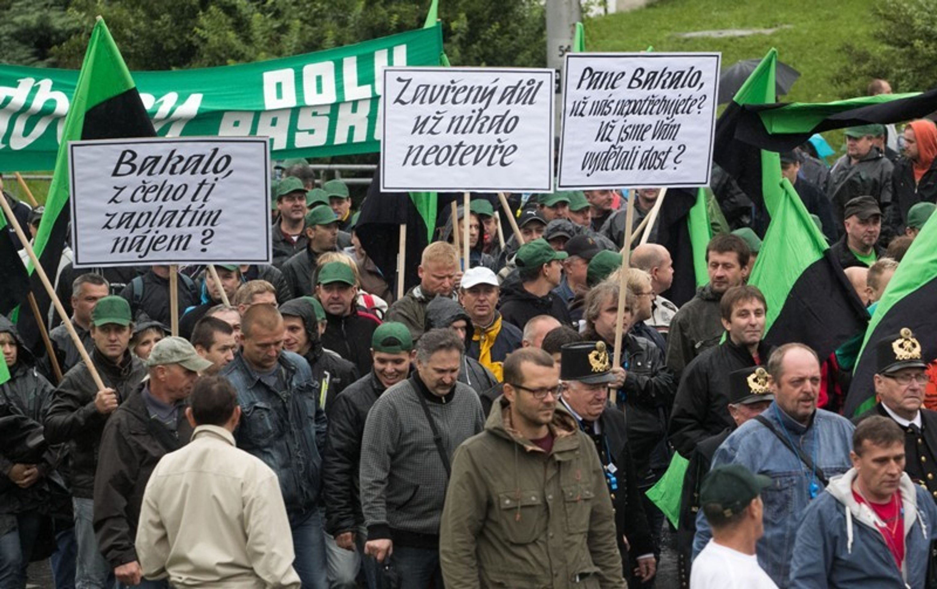 Protesty horníků v Ostravě - 3 - GALERIE: Protesty horníků v Ostravě (3/8)