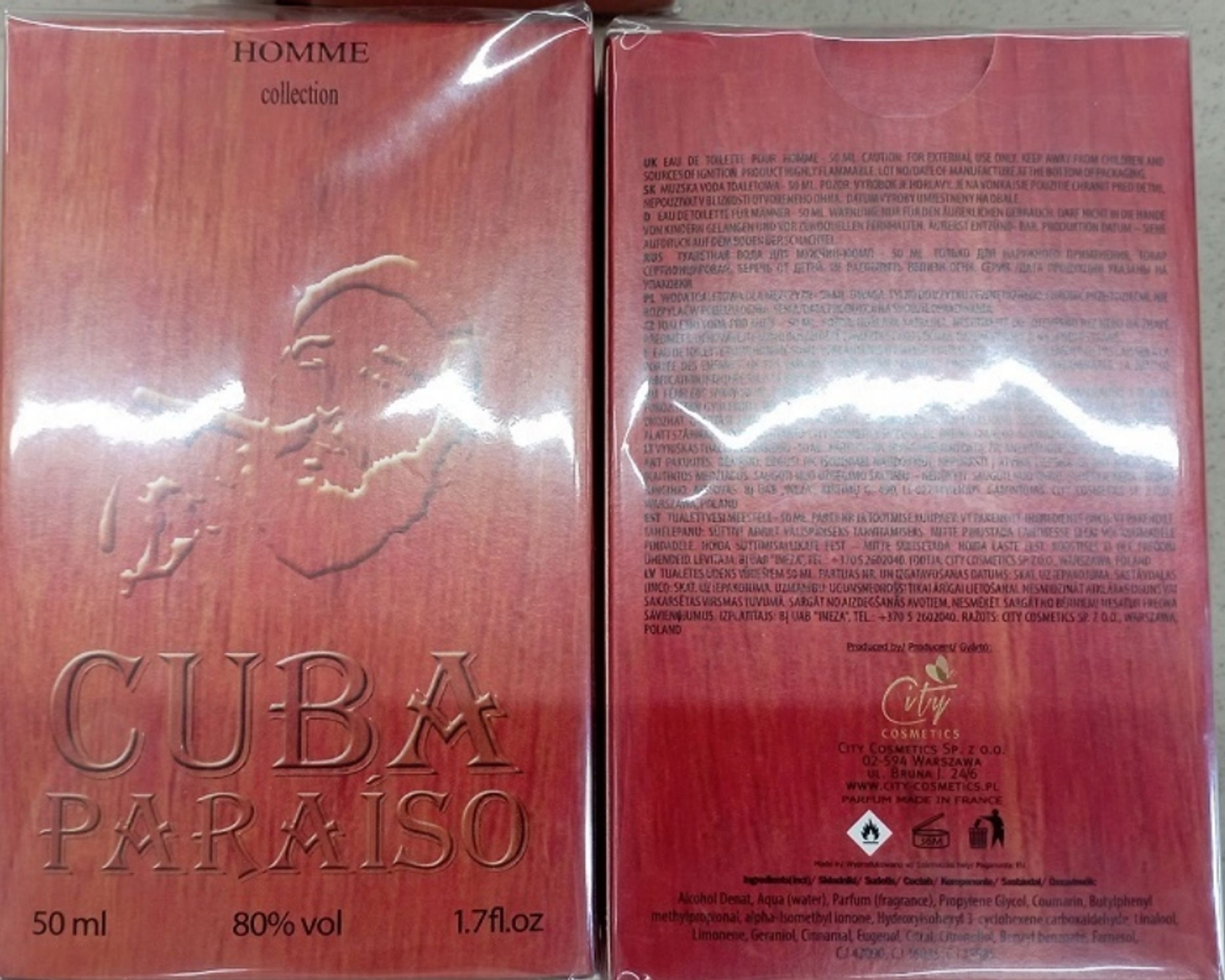 Toaletní voda HOMME Cuba Paraíso - Zdraví nebezpečná kosmetika (5/6)