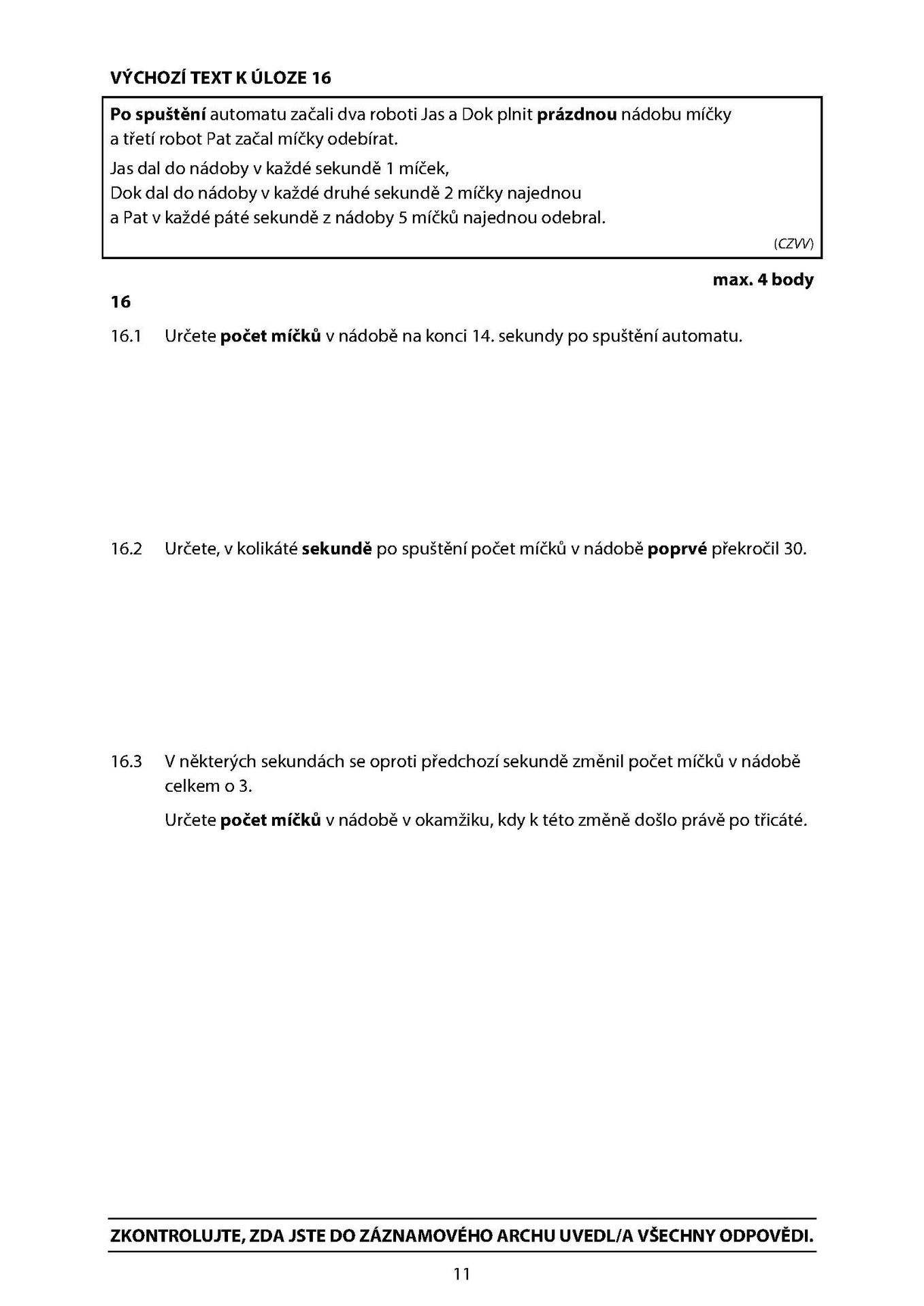Přijímací zkoušky z matematiky - Přijímací zkoušky 2026 (11/23)