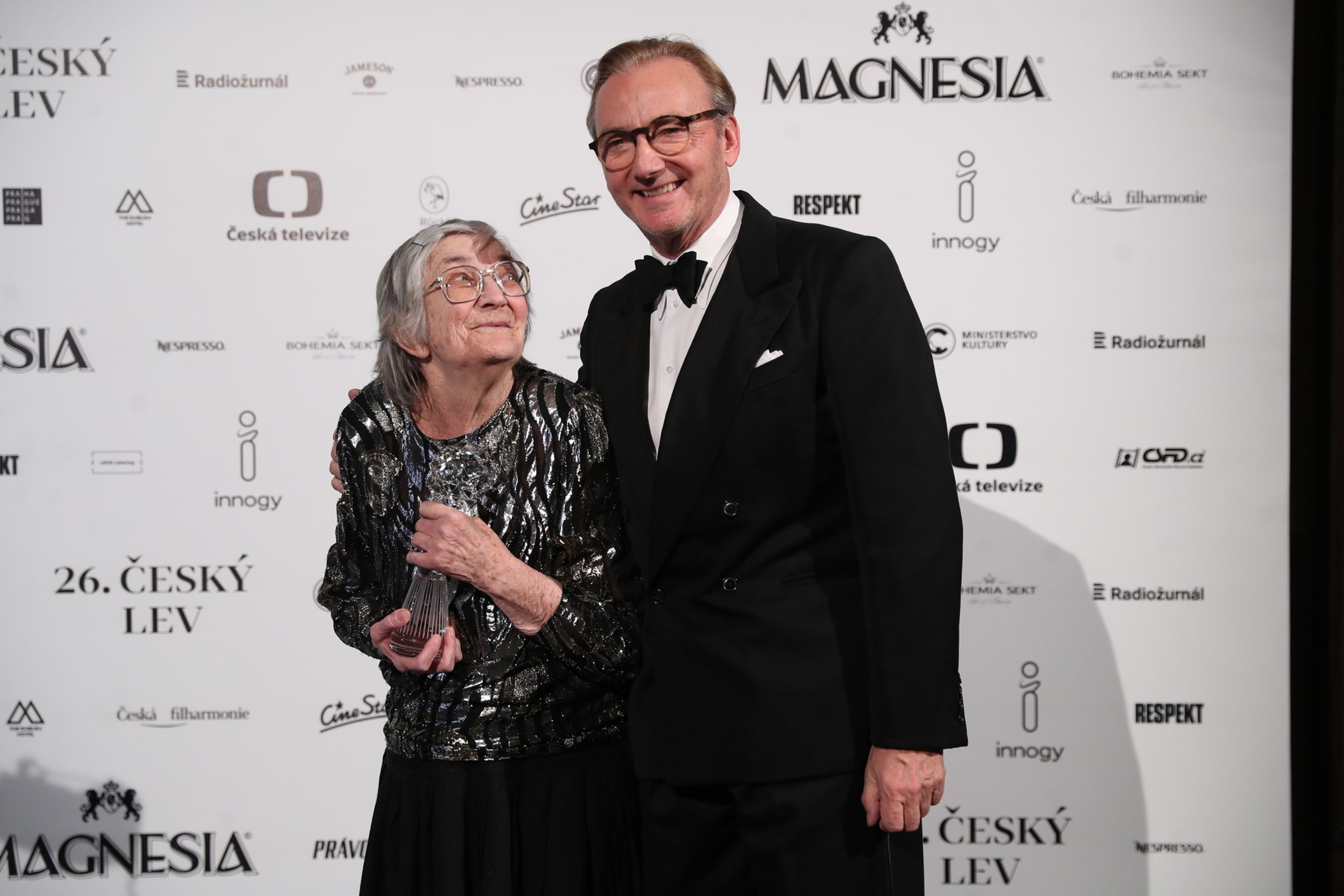Věra Plívová-Šimková a Ondřej Havelka, 23. 3. 2019 Výroční filmové ceny Český lev - Věra Plívová-Šimková (2/4)