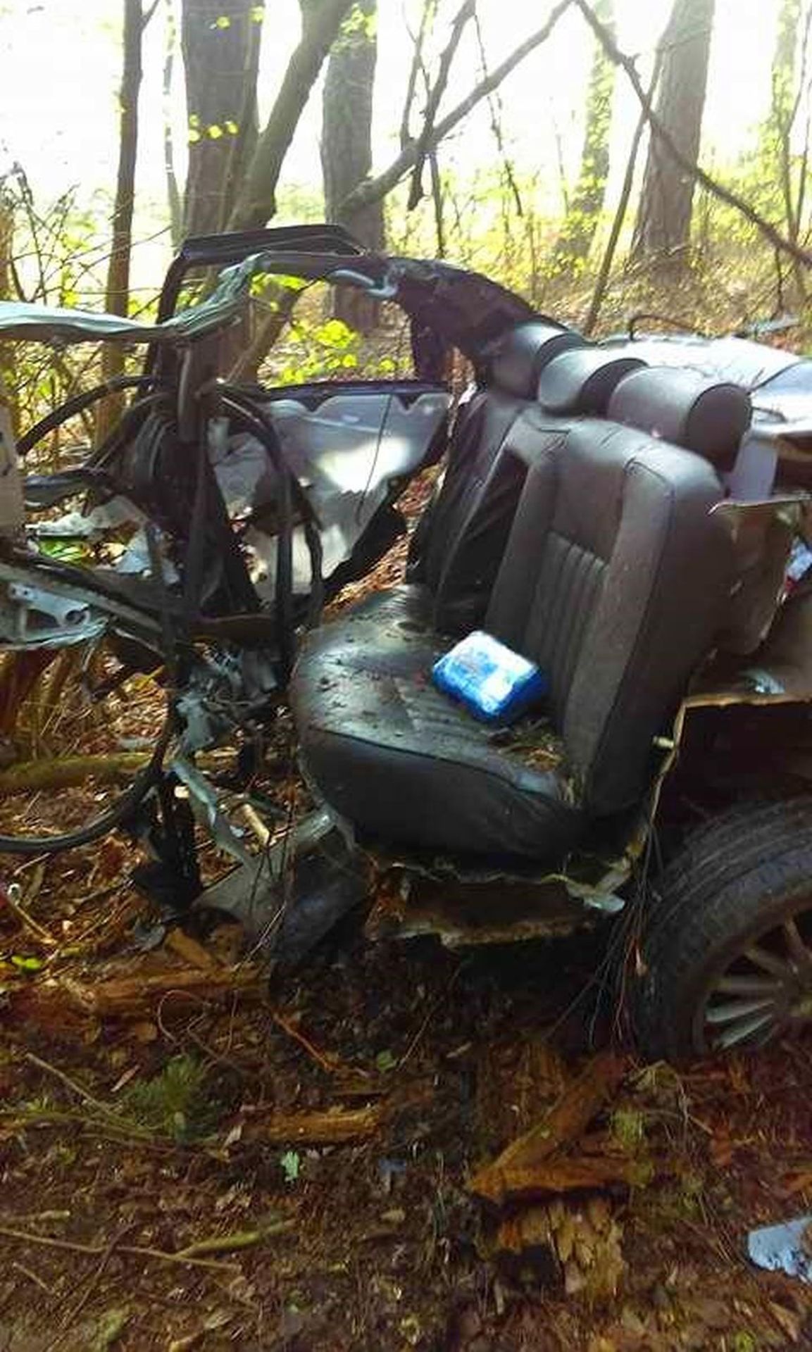 Auto se rozpadlo, řidič přežil - 1 - GALERIE: Drsná nehoda na Plzeňsku (3/5)