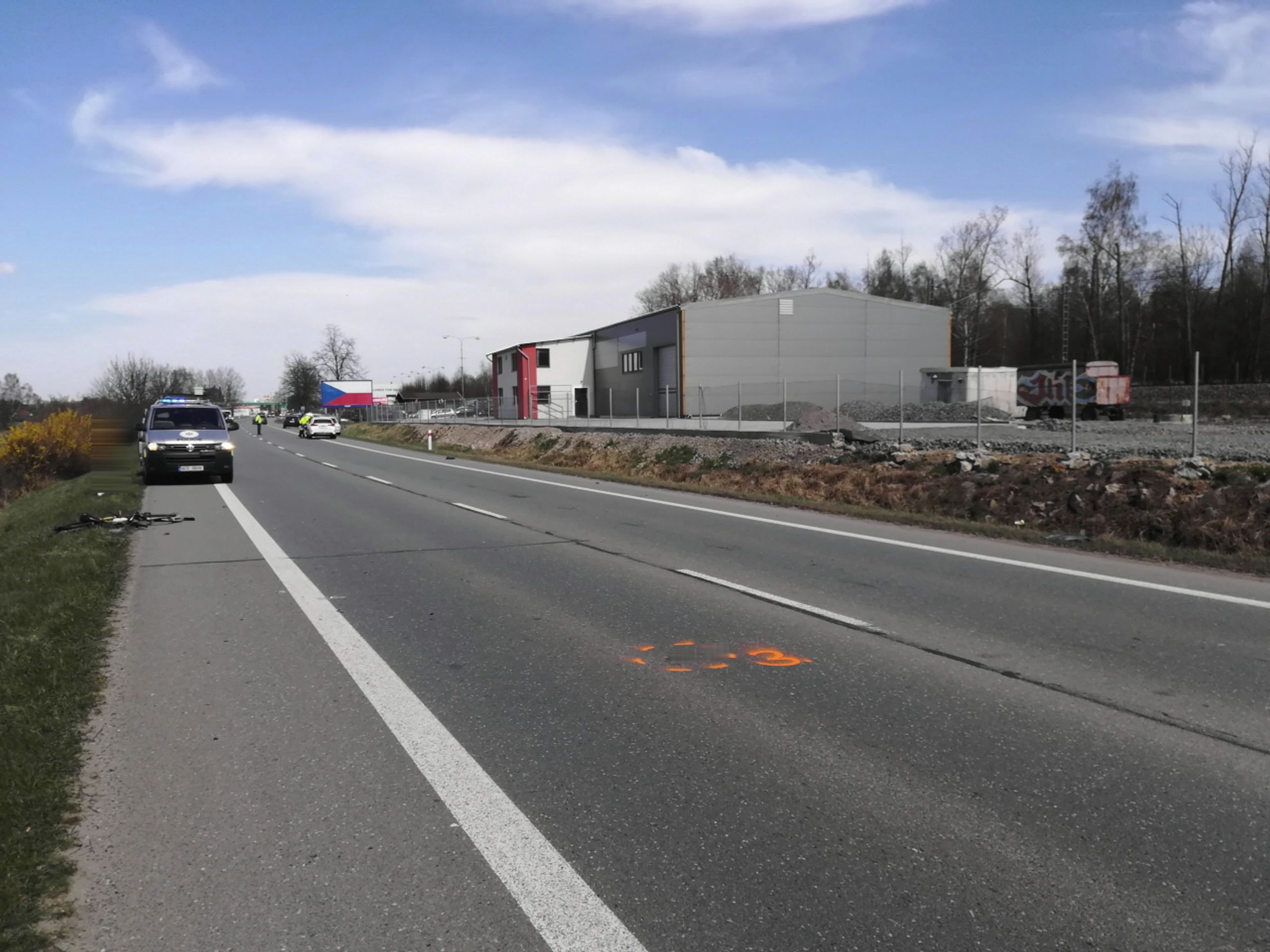 Sražení cyklisty na Táborsku - 1 - GALERIE: Sražený cyklista na Táborsku (3/3)