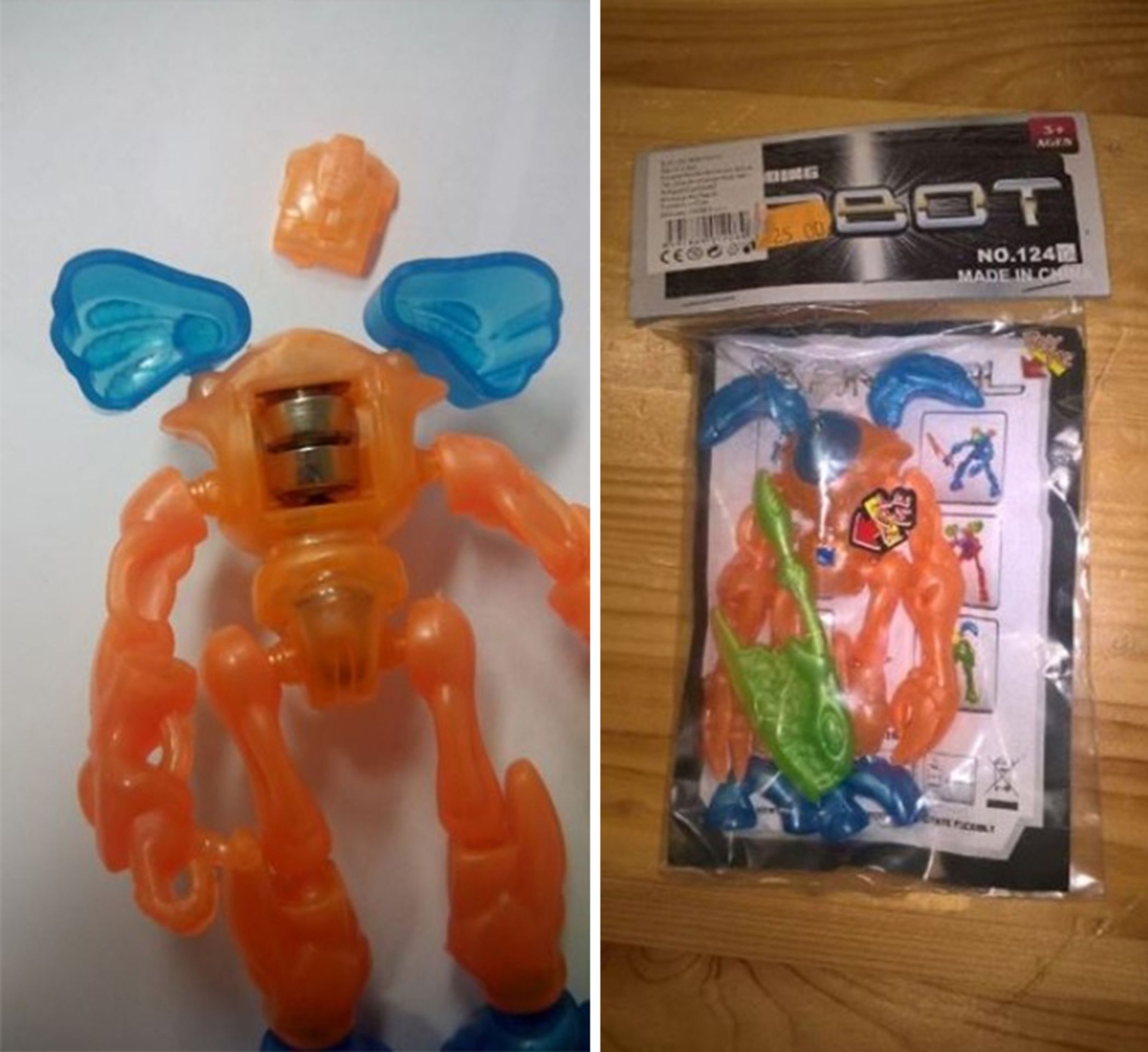 Plastový robot - GALERIE: Nebezpečné hračky (6/14)