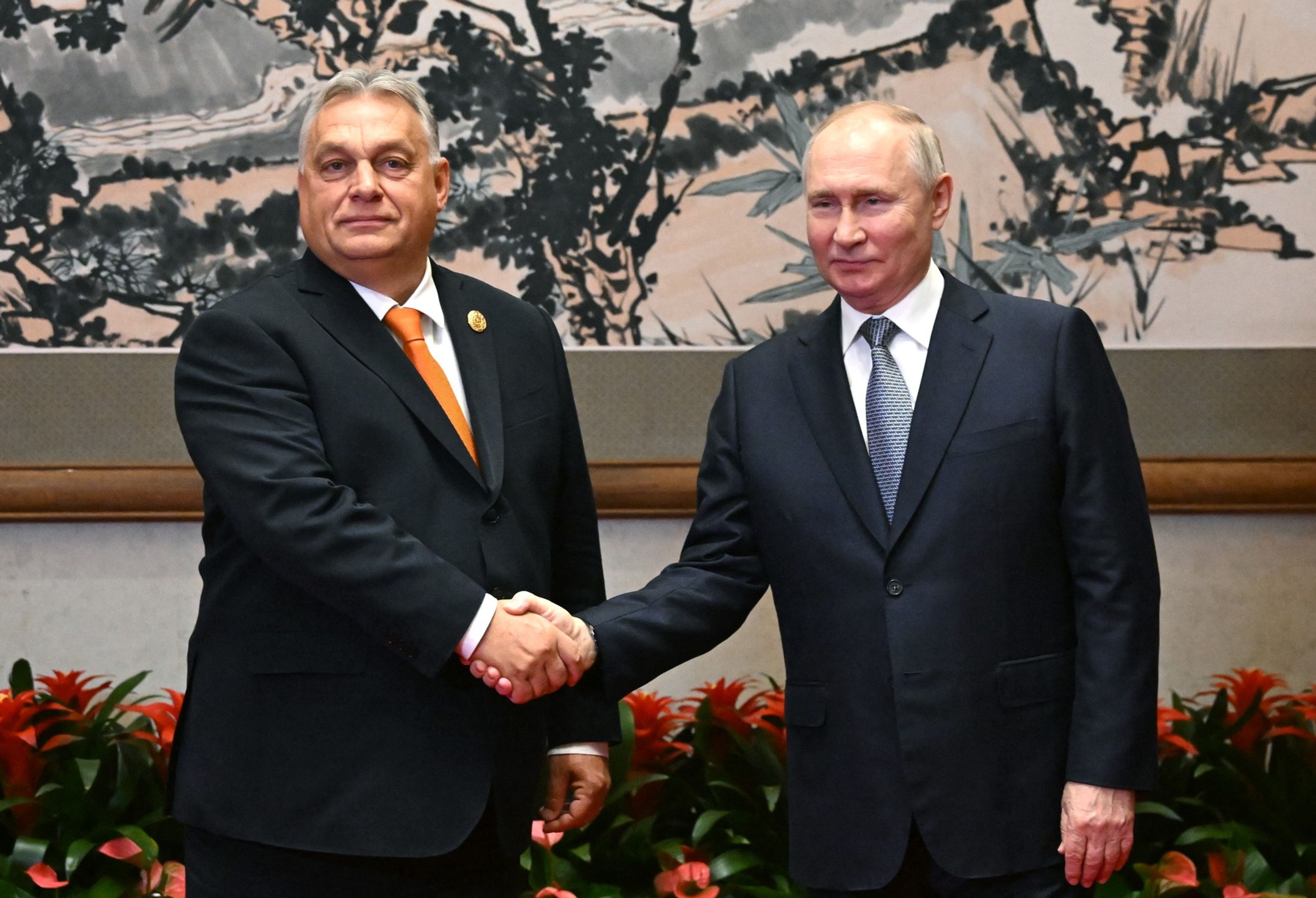 Viktor Orbán a Vladimir Putin, 17. 10. 2023 Peking - Mezinárodní summit v Číně (3/5)