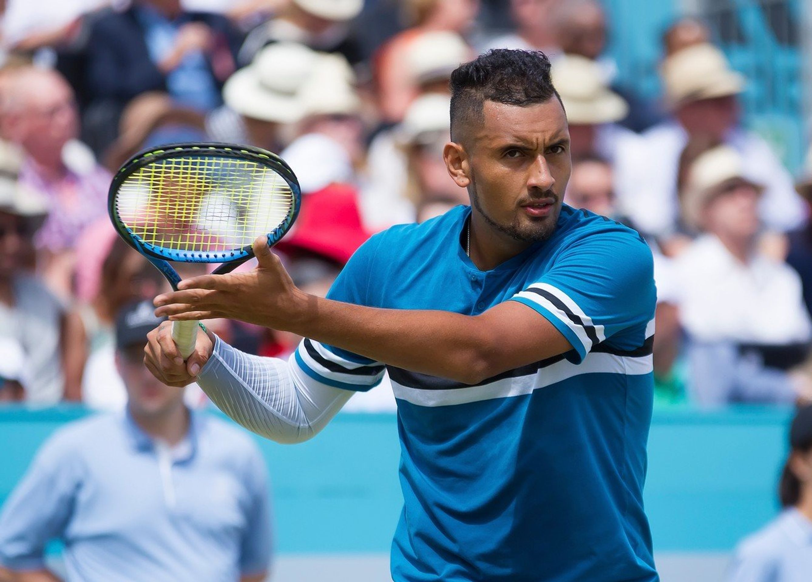 Nick Kyrgios - GALERIE: Nick Kyrgios na turnaji v londýsnkém Queen's Clubu (2/4)