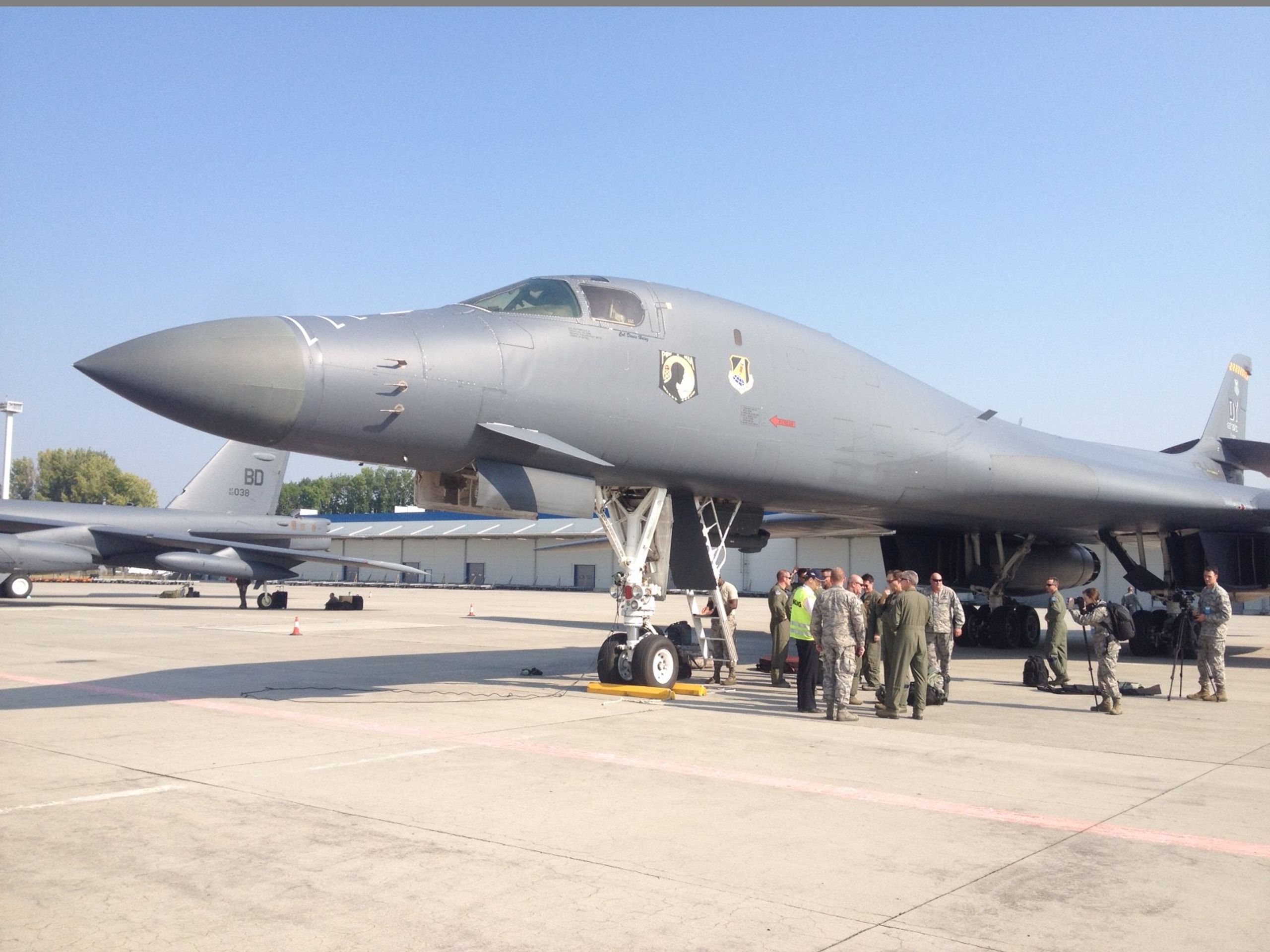 Nadzvukový bombardér B-1B Lancer přistál v ČR - GALERIE: Bombardér B1-B poprvé v ČR (2/5)