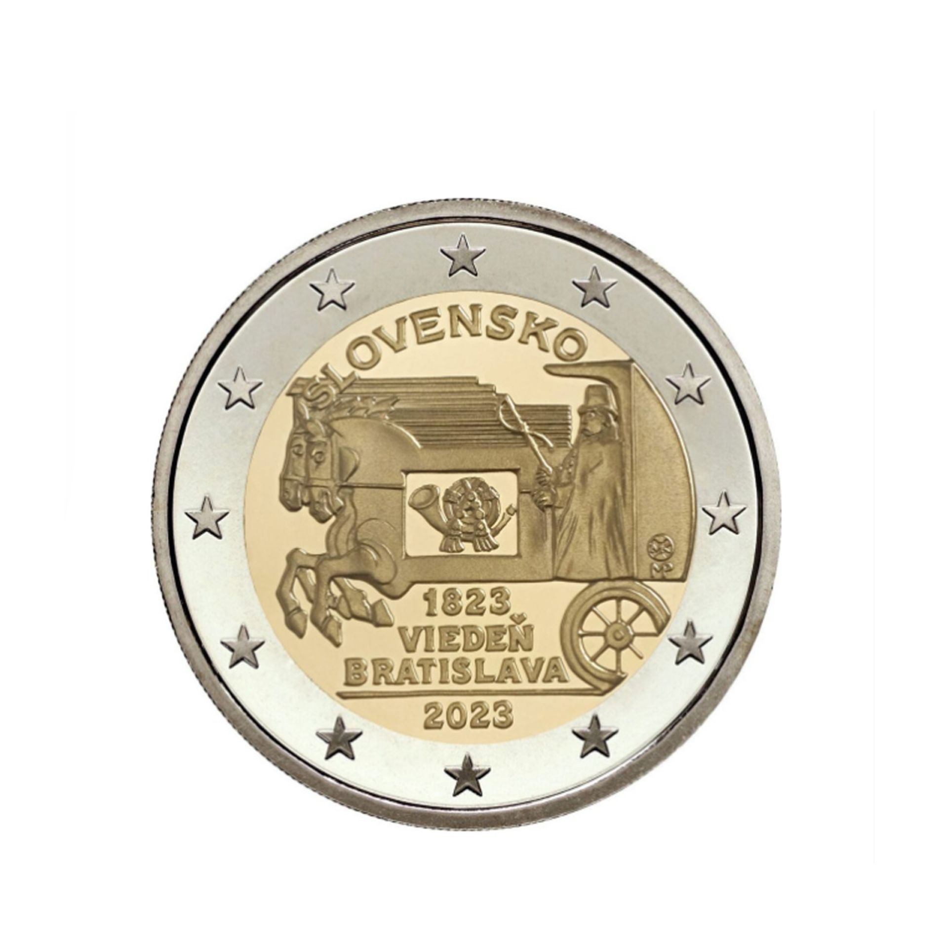 2 € Slovensko – mince z roku 2023 - Hodnotné 2€ mince (12/12)