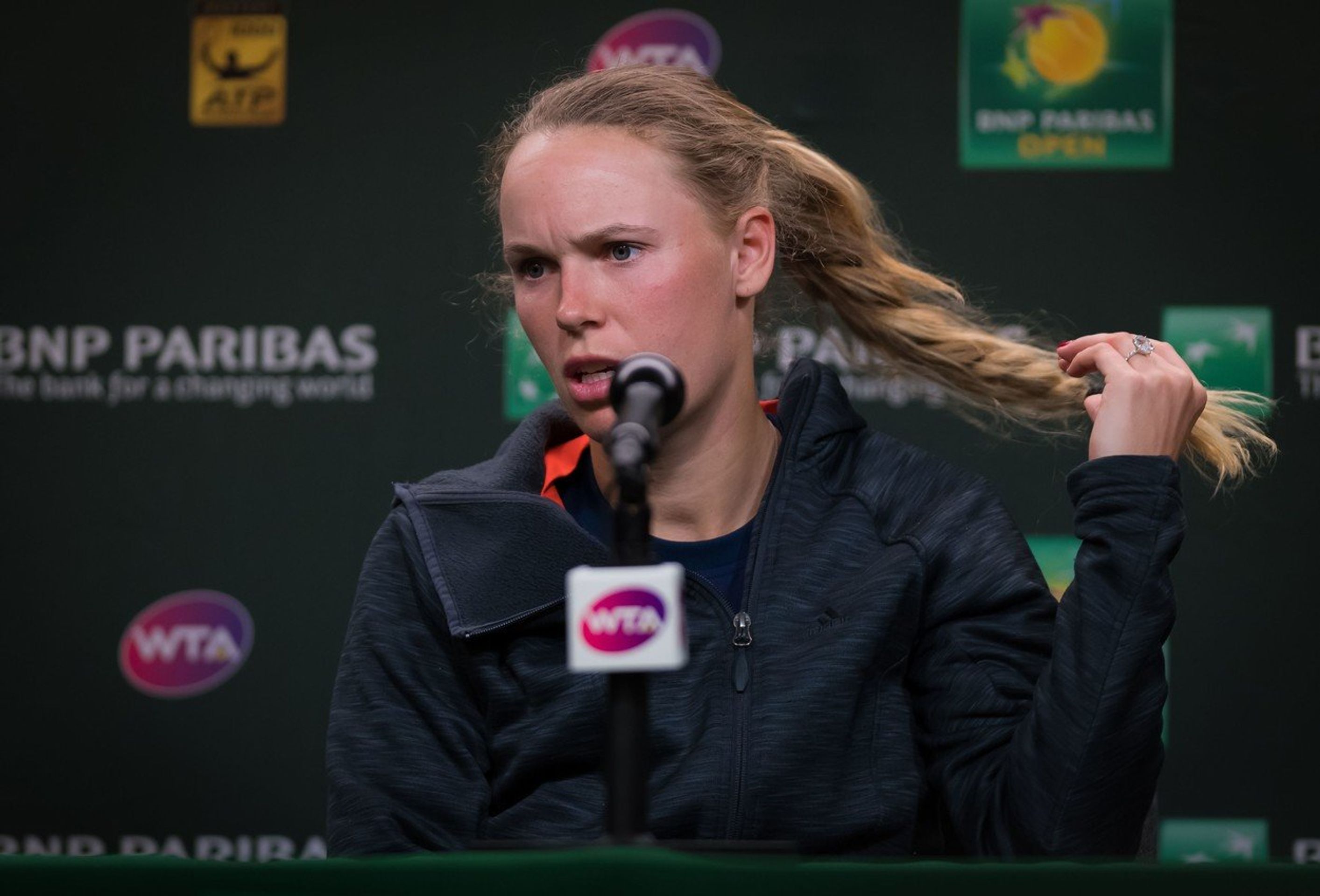 Caroline Wozniacká - GALERIE: Caroline Wozniacká na turnaji v Miami (1/4)