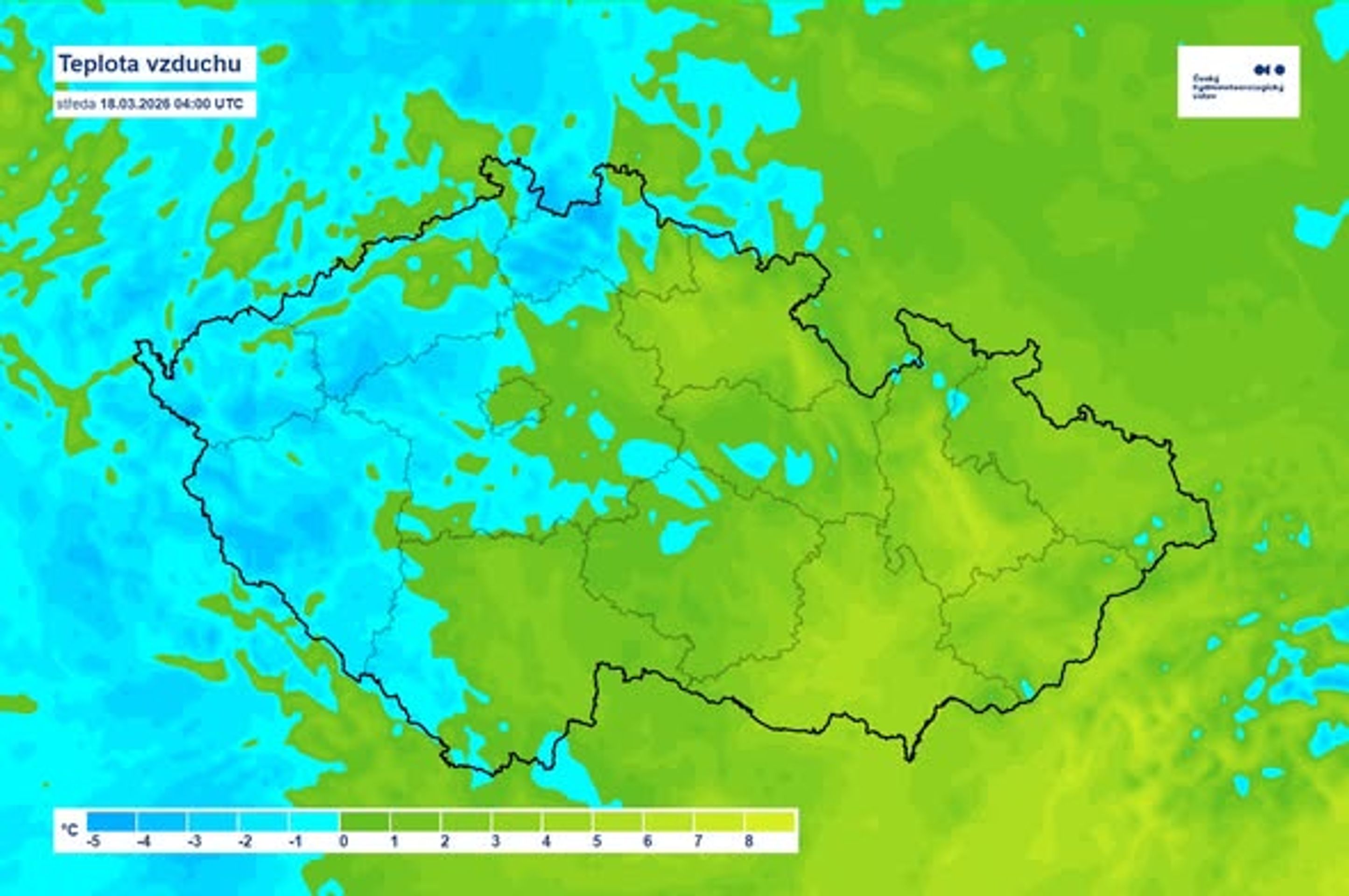 Předpověď na středu 18. 3. 2026 - Předpověď na středu 18. 3. 2026 (3/3)
