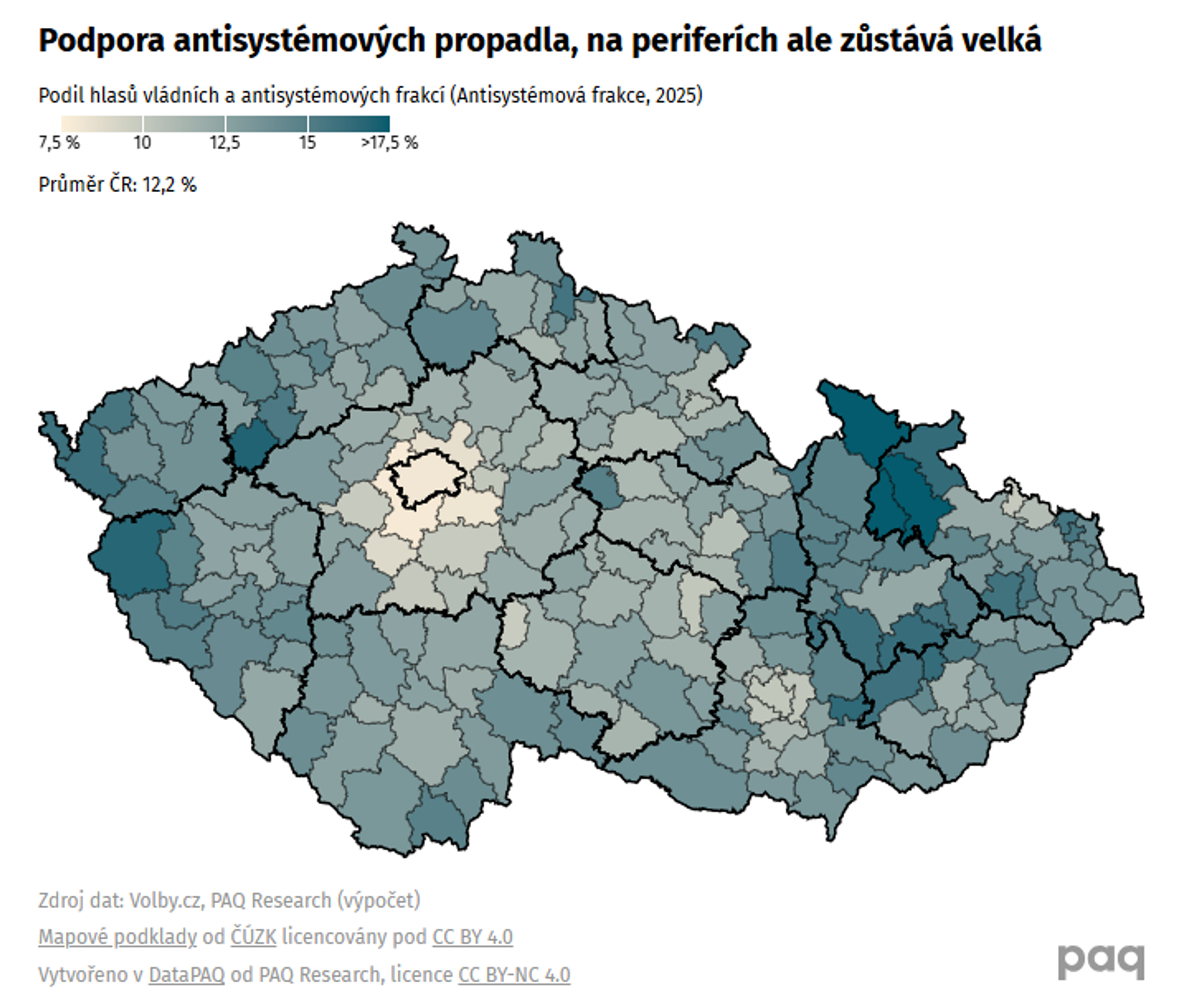 Podpora antisystémových propadla, na periferiích ale zůstává velká - Hodnocení voleb PAQ Research (4/5)