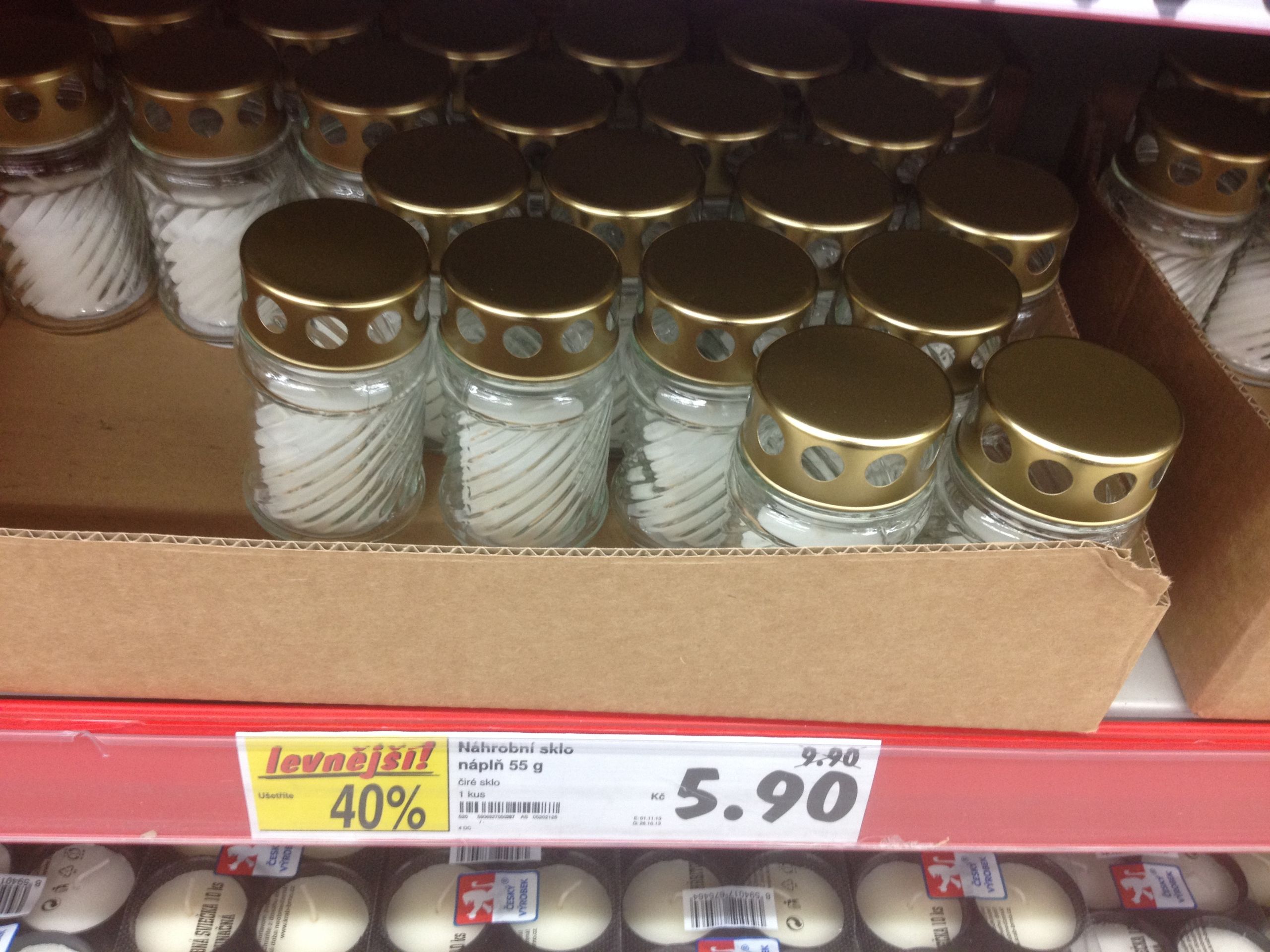 Malá svíčka s víčkem - Kaufland Ďáblice - GALERIE: Přehled cen malých svíček s víčkem (2/11)