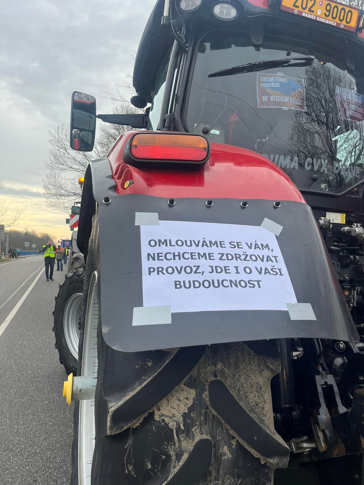 Protestující zemědělci - Protestující zemědělci v Praze (13/21)