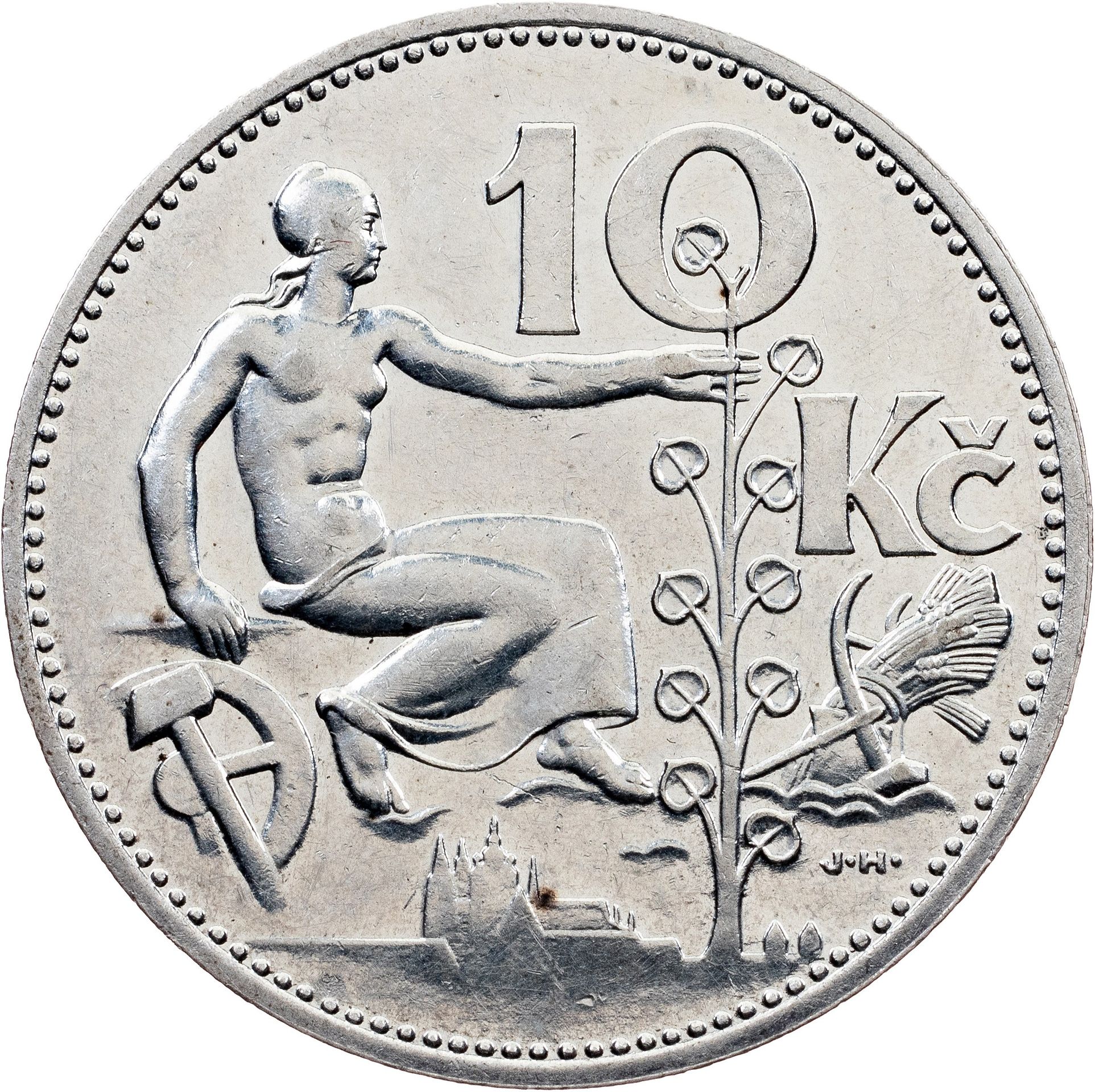 ČSR, 10 Kč 1933, vyvolávací cena 72 000 Kč (1) - Aukce mincí (14/23)
