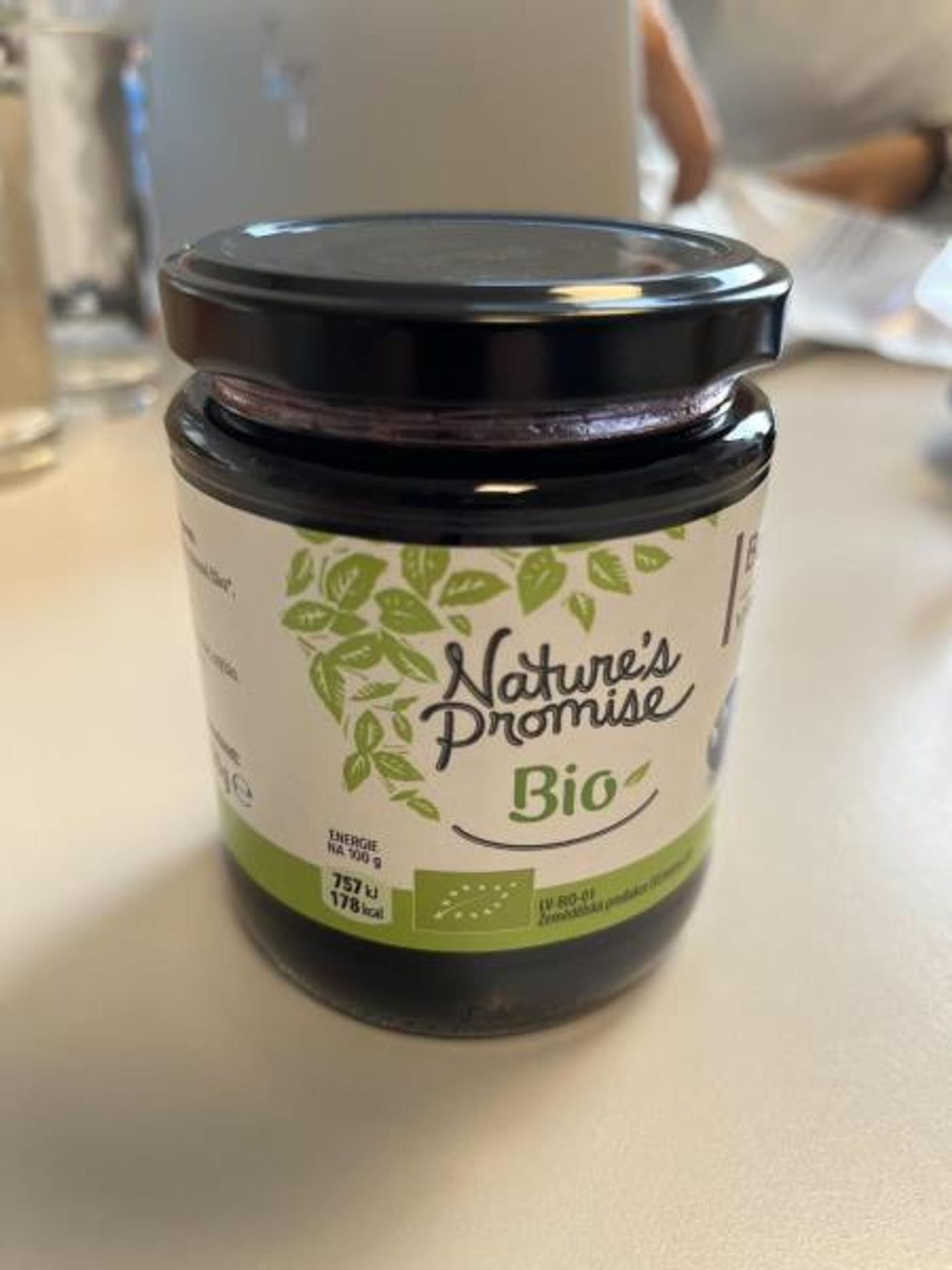 Šizený džem Nature´s Promise Bio Borůvkový (1) - Nejakostní a falšované potraviny (1/15)