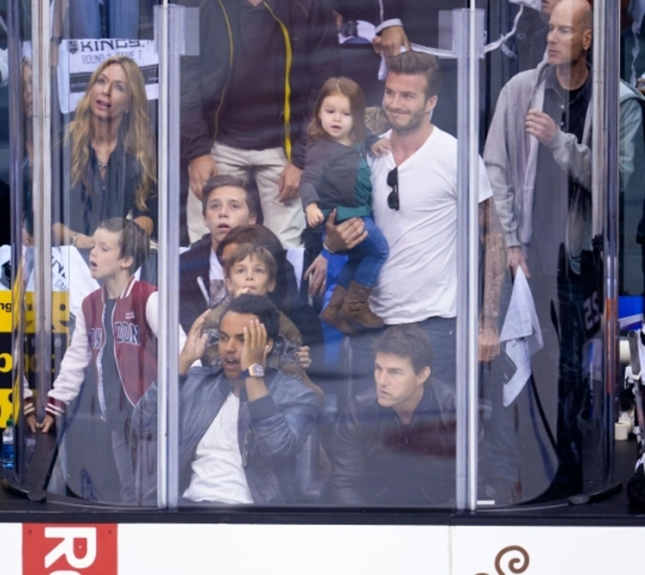 David Beckham a Tom Cruise na hokeji - 2 - GALERIE: David Beckham a Tom Cruise na hokeji (2/8)
