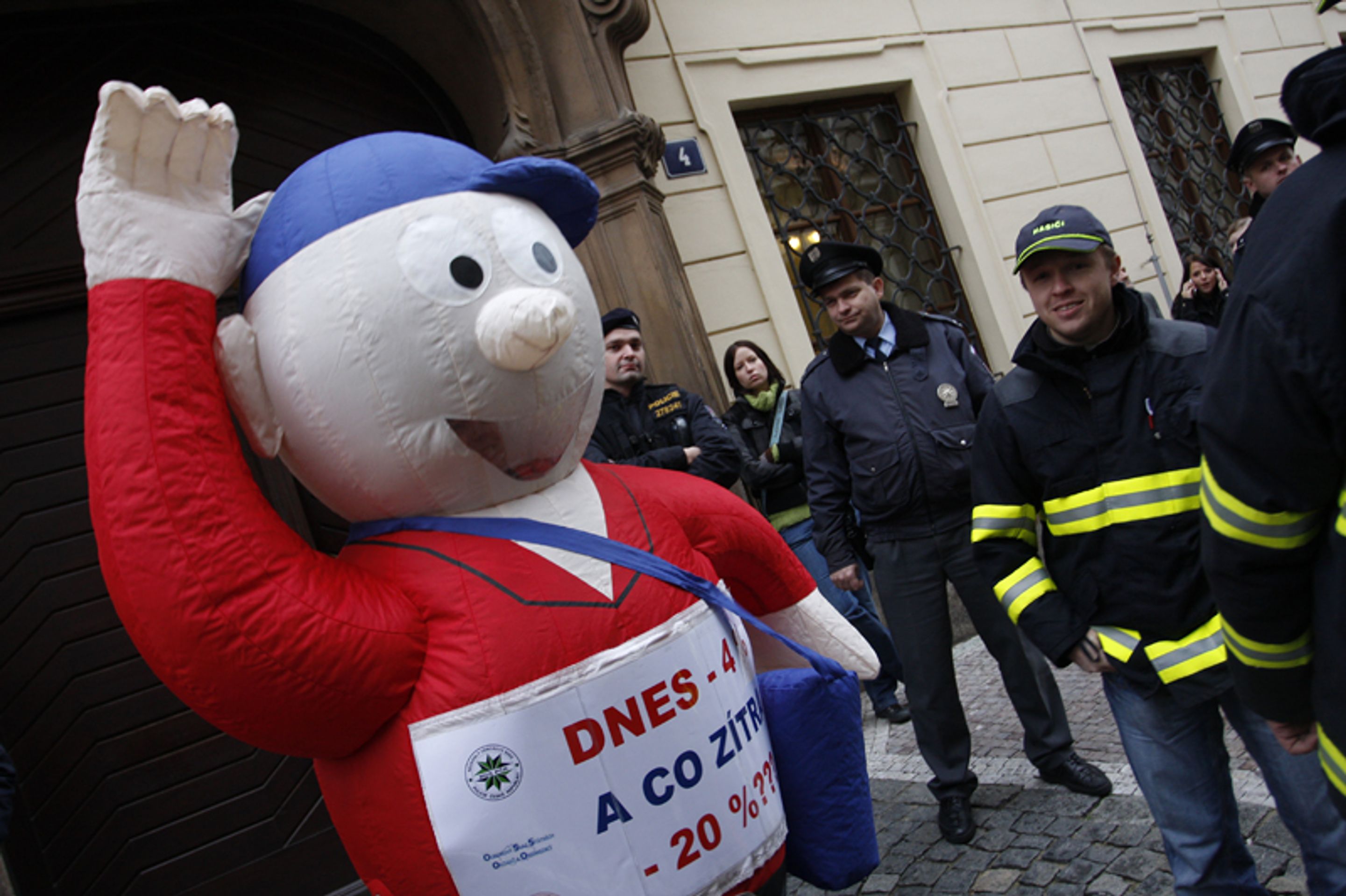 protest státních zaměstnanců - Galerie protestujících státních zaměstnanců (5/5)