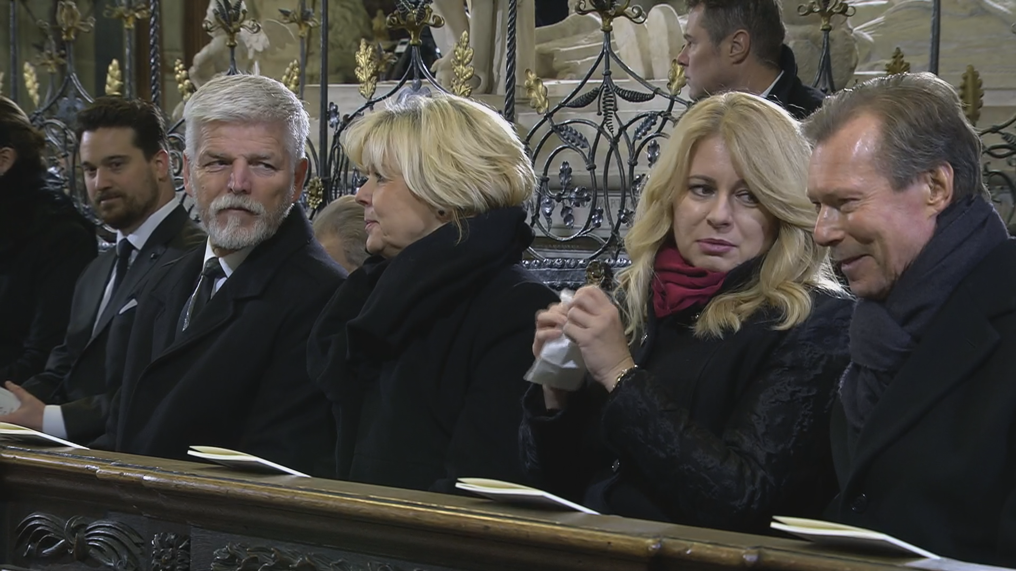 Petr Pavel se ženou, Zuzana Čaputová, Jindřich Lucemburský - Poslední rozloučení s Karlem Schwarzenbergem (11/39)