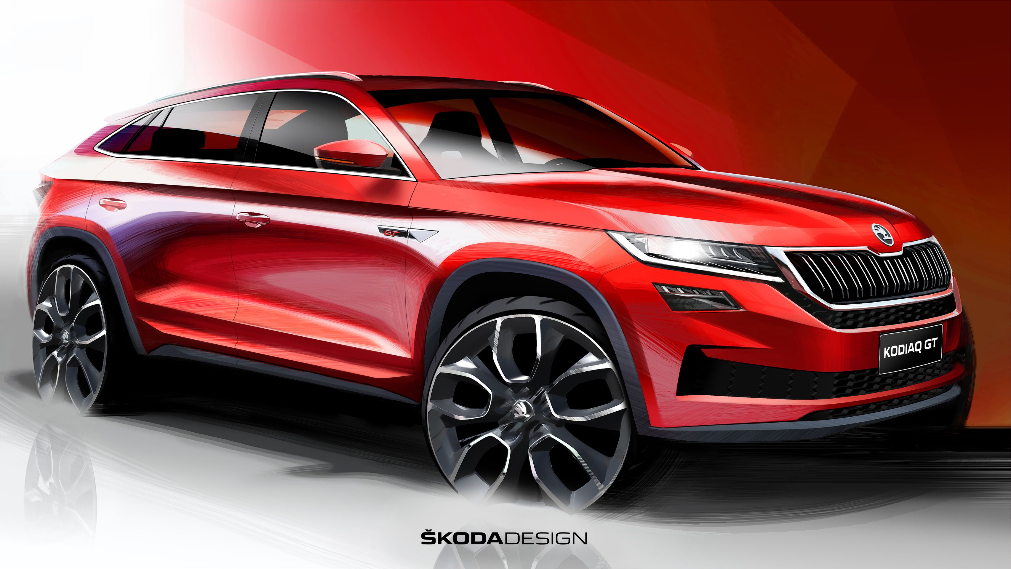 Škoda Kodiaq GT pro čínský trh - Fotogalerie: Kodiaq GT pro čínský trh na prvních skicách (5/6)