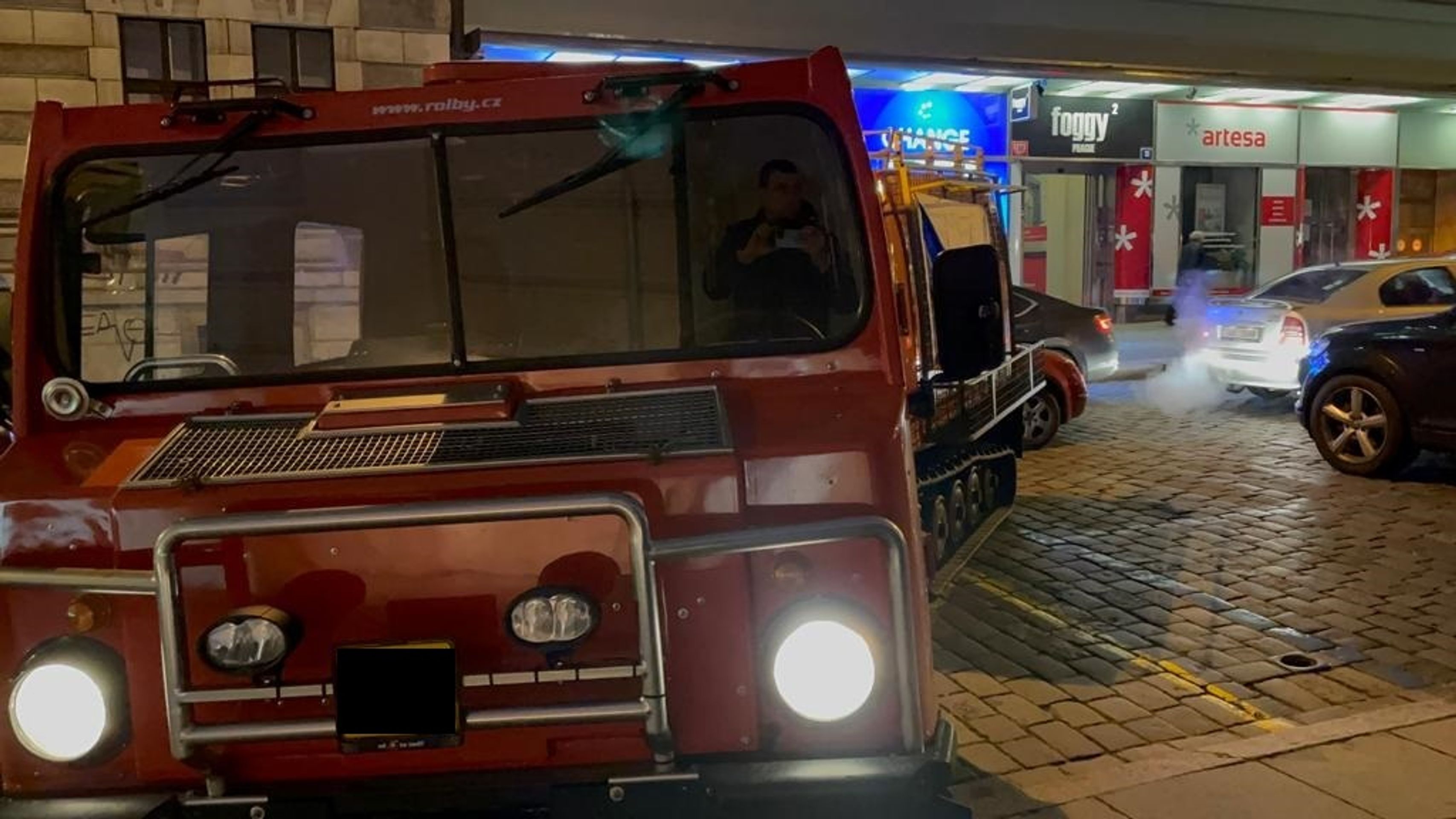 Protestující rolbisti - 8 - GALERIE: Rolbaři vyrazili protestovat na Václavské náměstí (7/9)