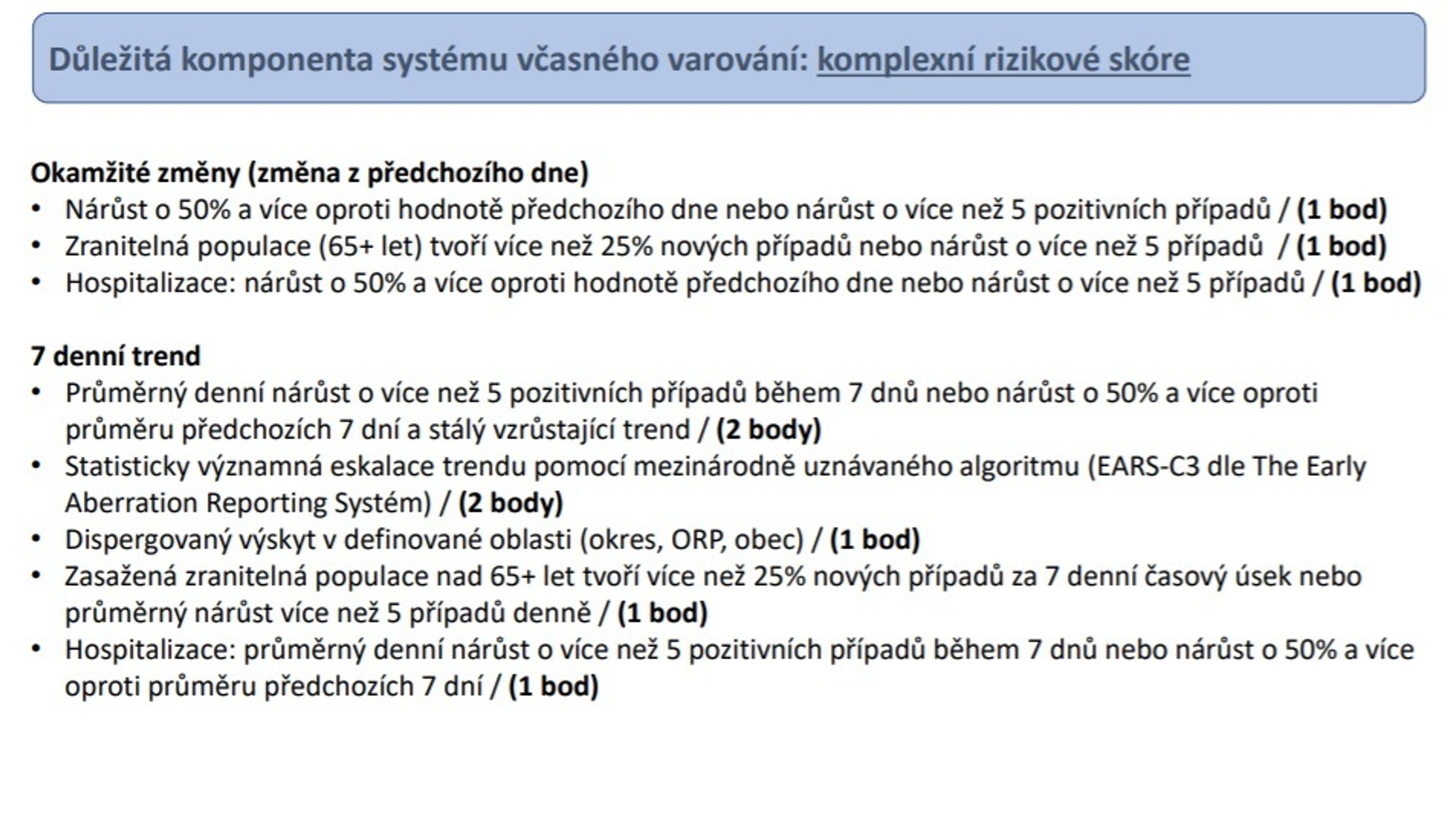 Skórovací systém pro hodnocení rizika šíření koronaviru - 2 - GALERIE: Skórovací systém pro hodnocení rizika šíření koronaviru (3/5)