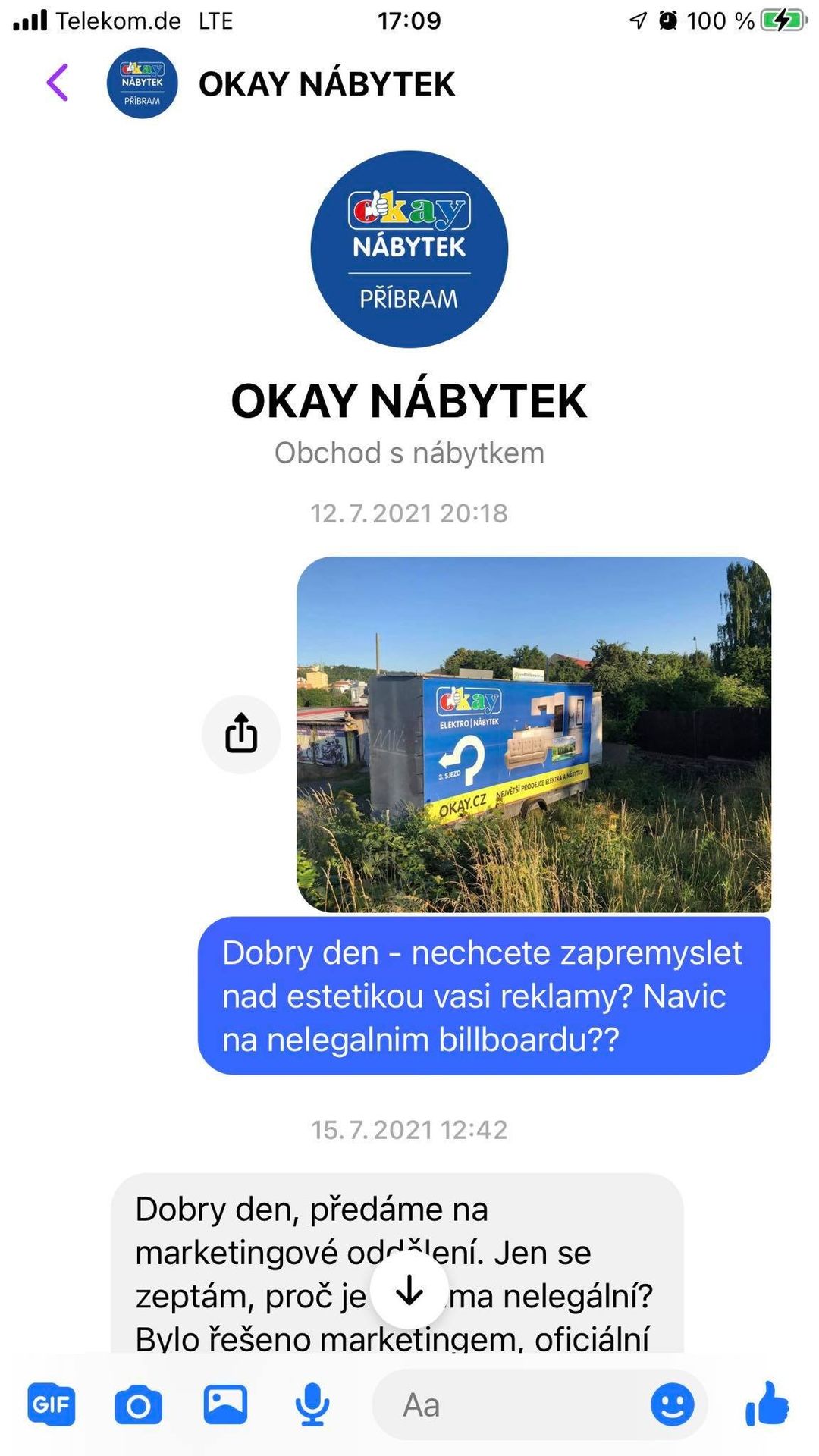 Komunikace s firmou OKAY - Komunikace s firmou OKAY (1/6)