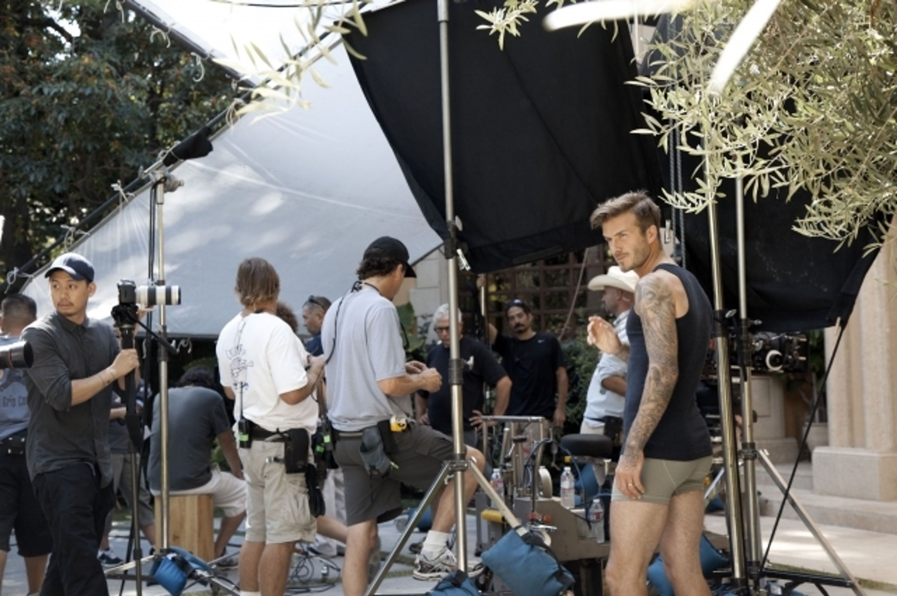 Beckham točí reklamu na spodní prádlo - 7 - GALERIE: Beckham točí reklamu na spodní prádlo (1/8)